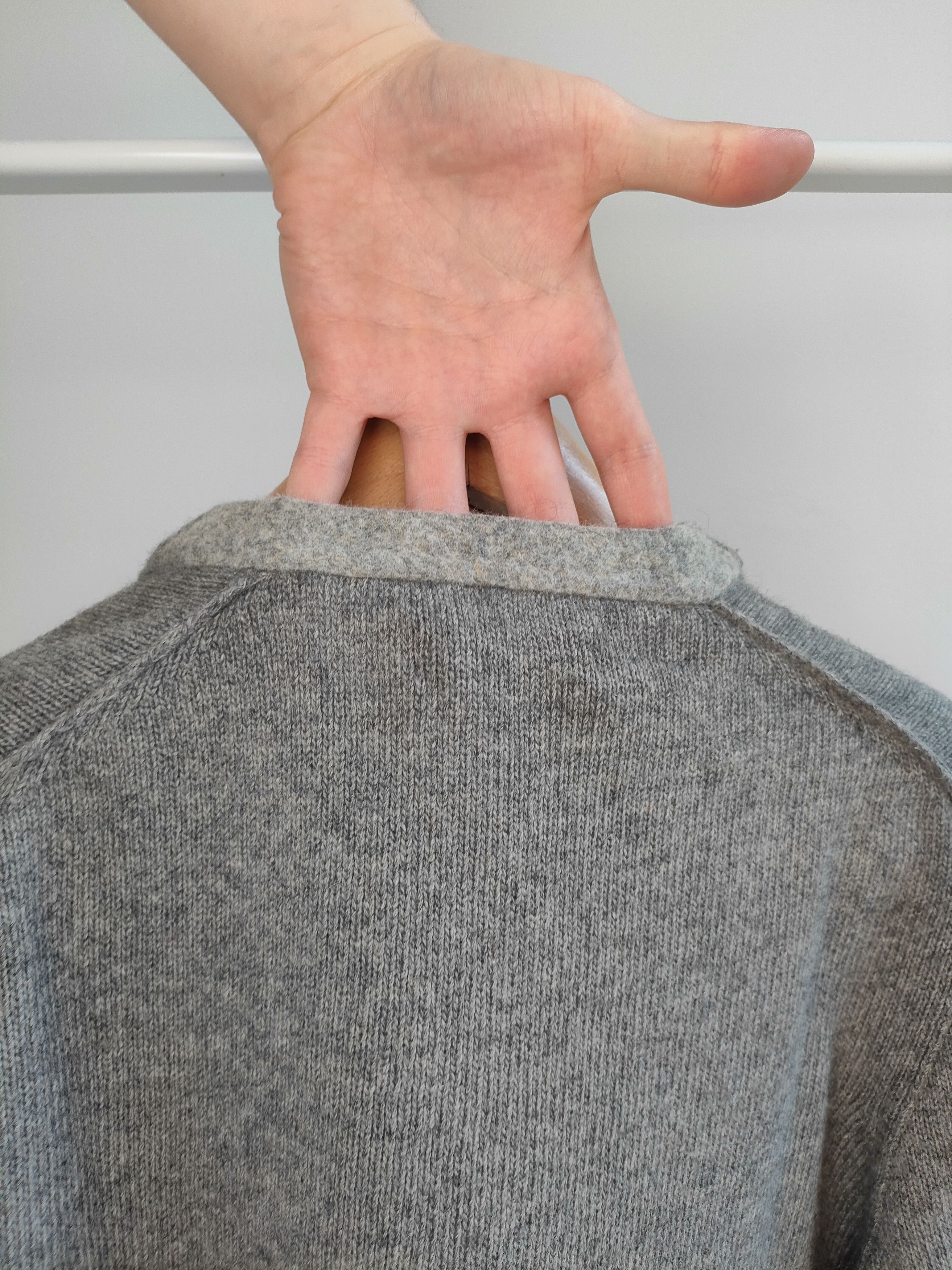 Stone Island A/W 2008 Stone Island grey wool nylon sweater Size US L / EU 52-54 / 3 - 6 Thumbnail