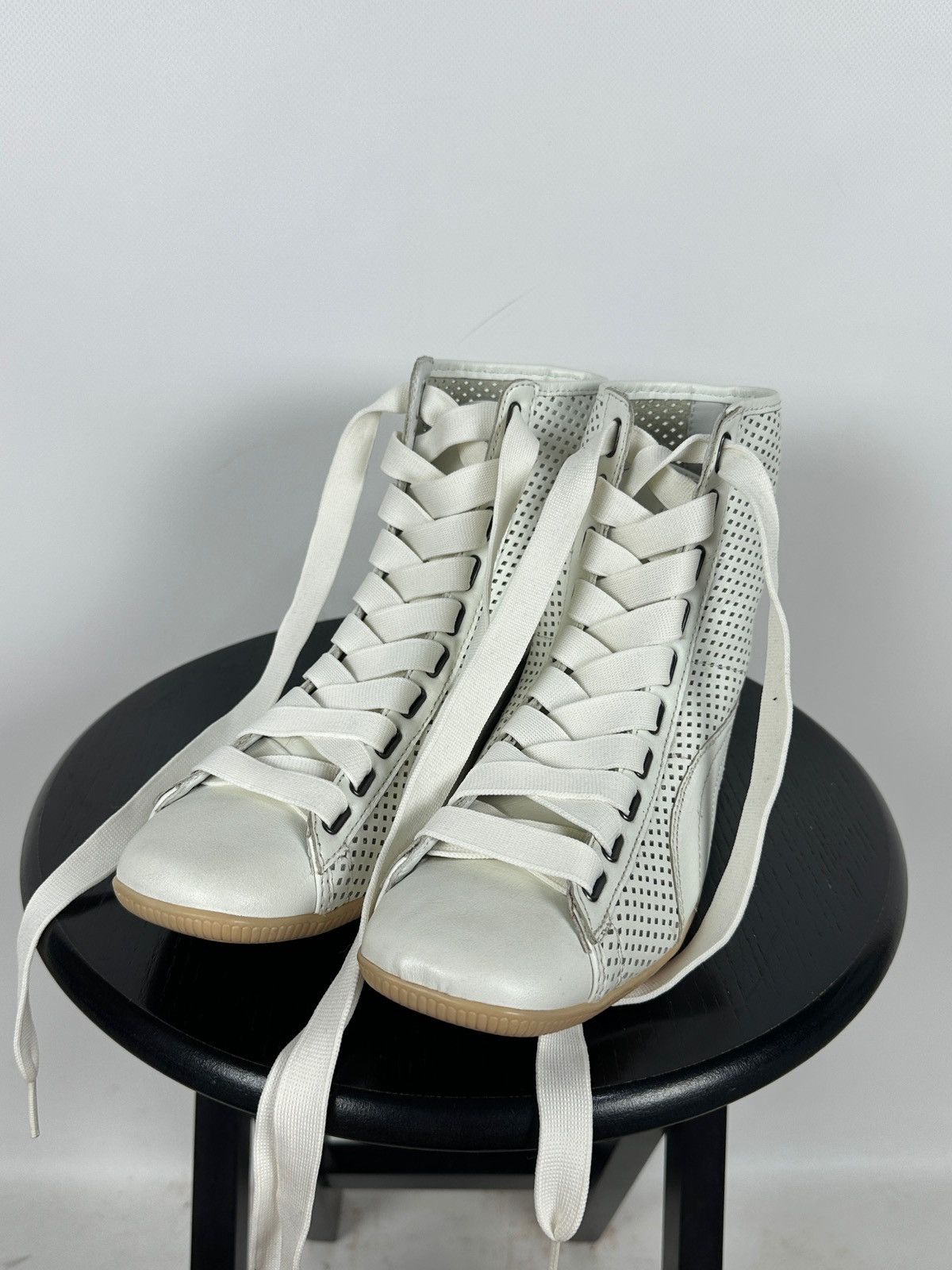 Puma Vintage Puma Y2K Speedcat Hi Top Leather Sneakers Size US 10 / IT 40 - 12 Thumbnail
