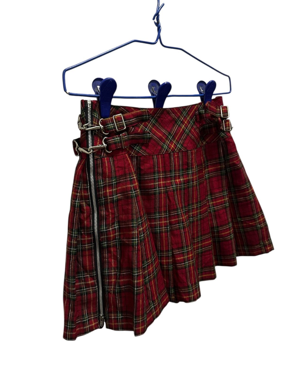 If Six Was Nine Vintage CHOOP Japan Tartan Punk Goth Hypebeast RARE Skirts Size 26" / US 2 / IT 38 - 4 Thumbnail