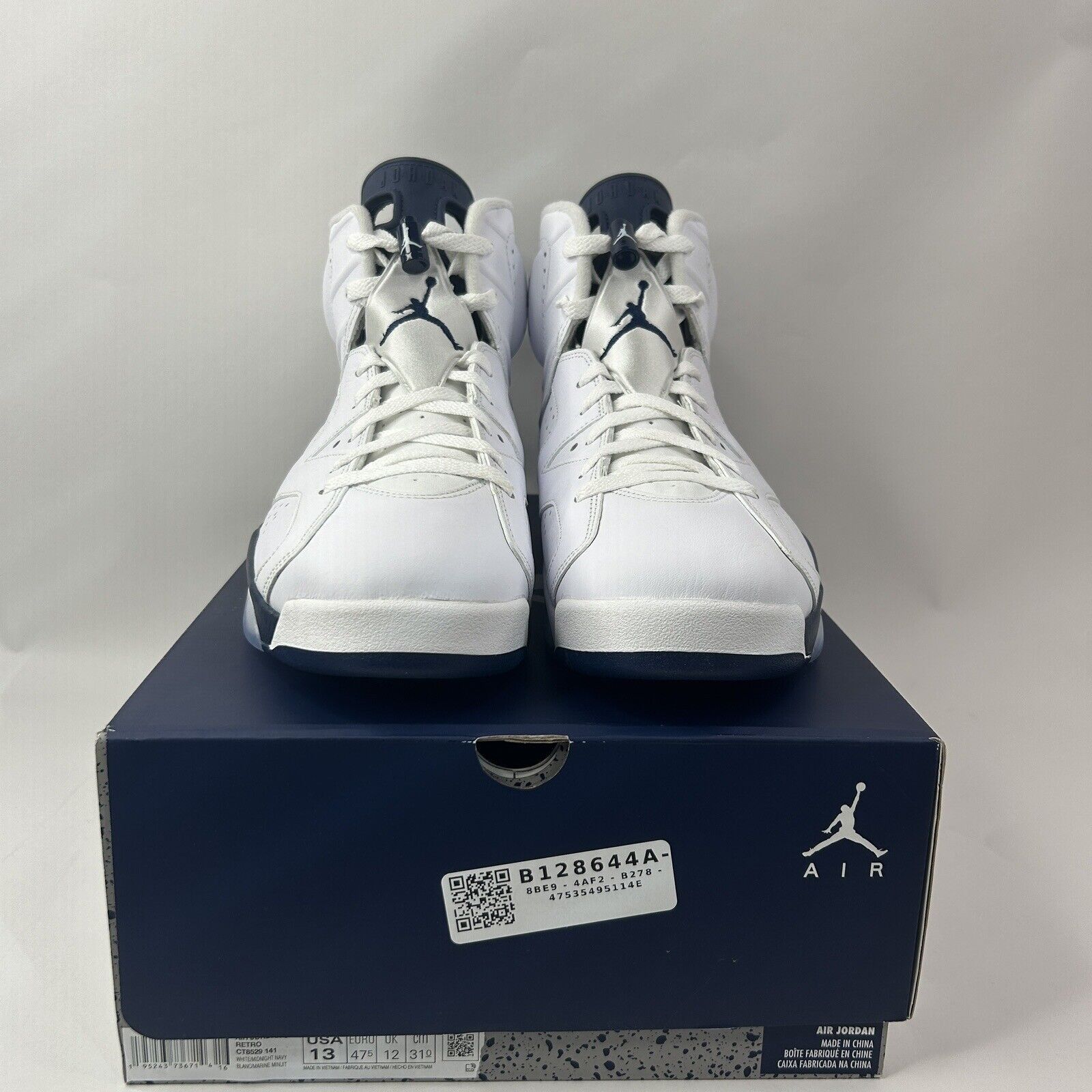 Nike Nike Air Jordan 6 Retro “Midnight Navy” 2024 Size US 13 / EU 46 - 2 Thumbnail