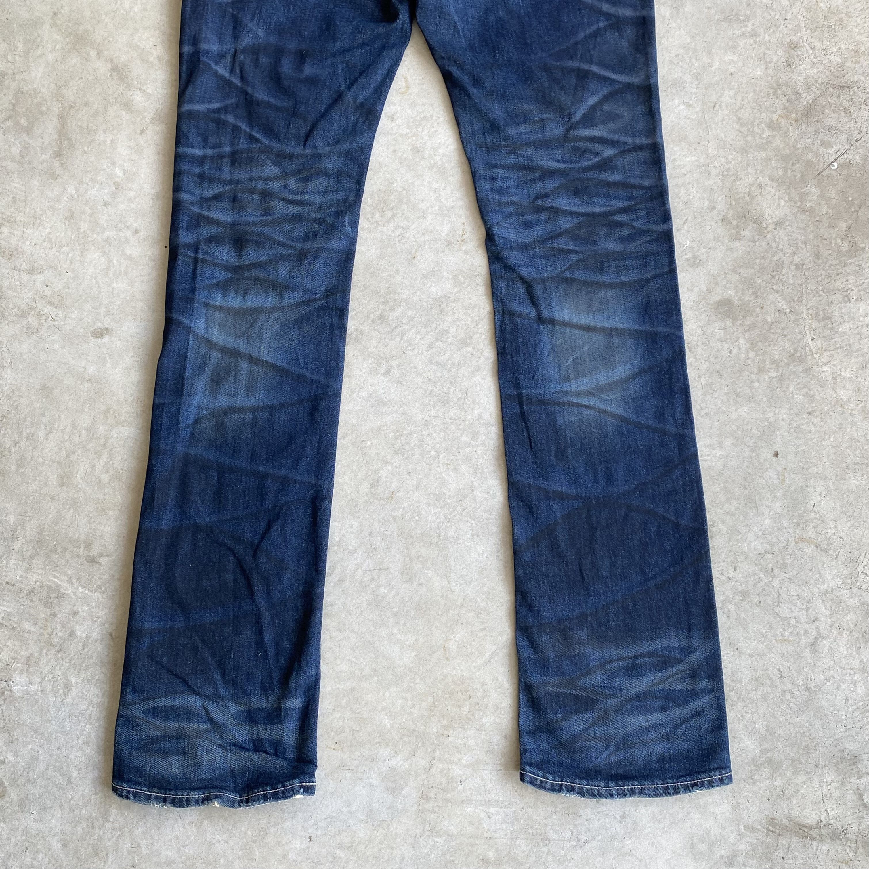 GOSTAR DE FUGA Fuga Honeycomb Slash washed indigo denim like le grande bleu Size US 32 / EU 48 - 6 Thumbnail