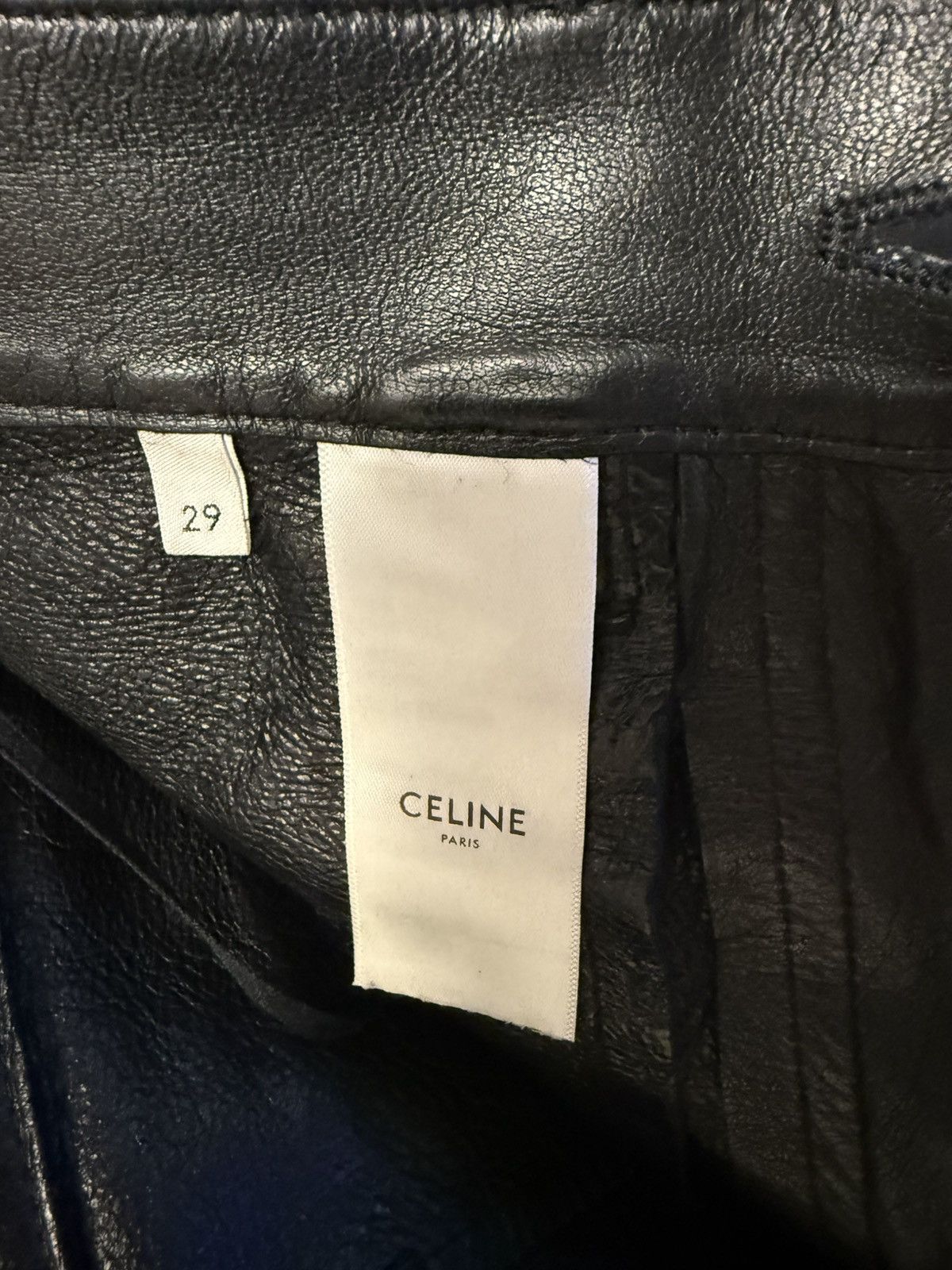 Celine Hedi Slimane for Celine Dylan leather pants Size US 29 - 8 Thumbnail