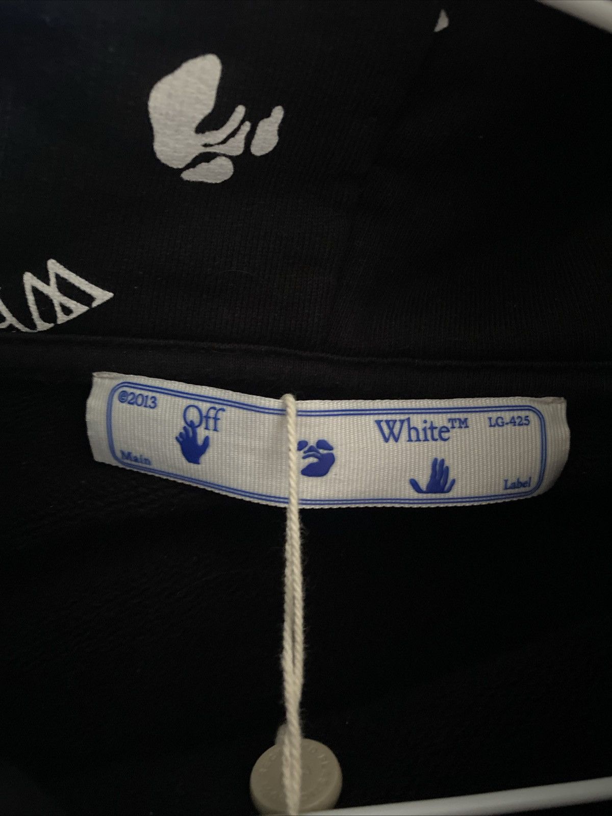 Off-White Off-White All Over Logo Black Hoodie Size Medium Size US M / EU 48-50 / 2 - 3 Thumbnail