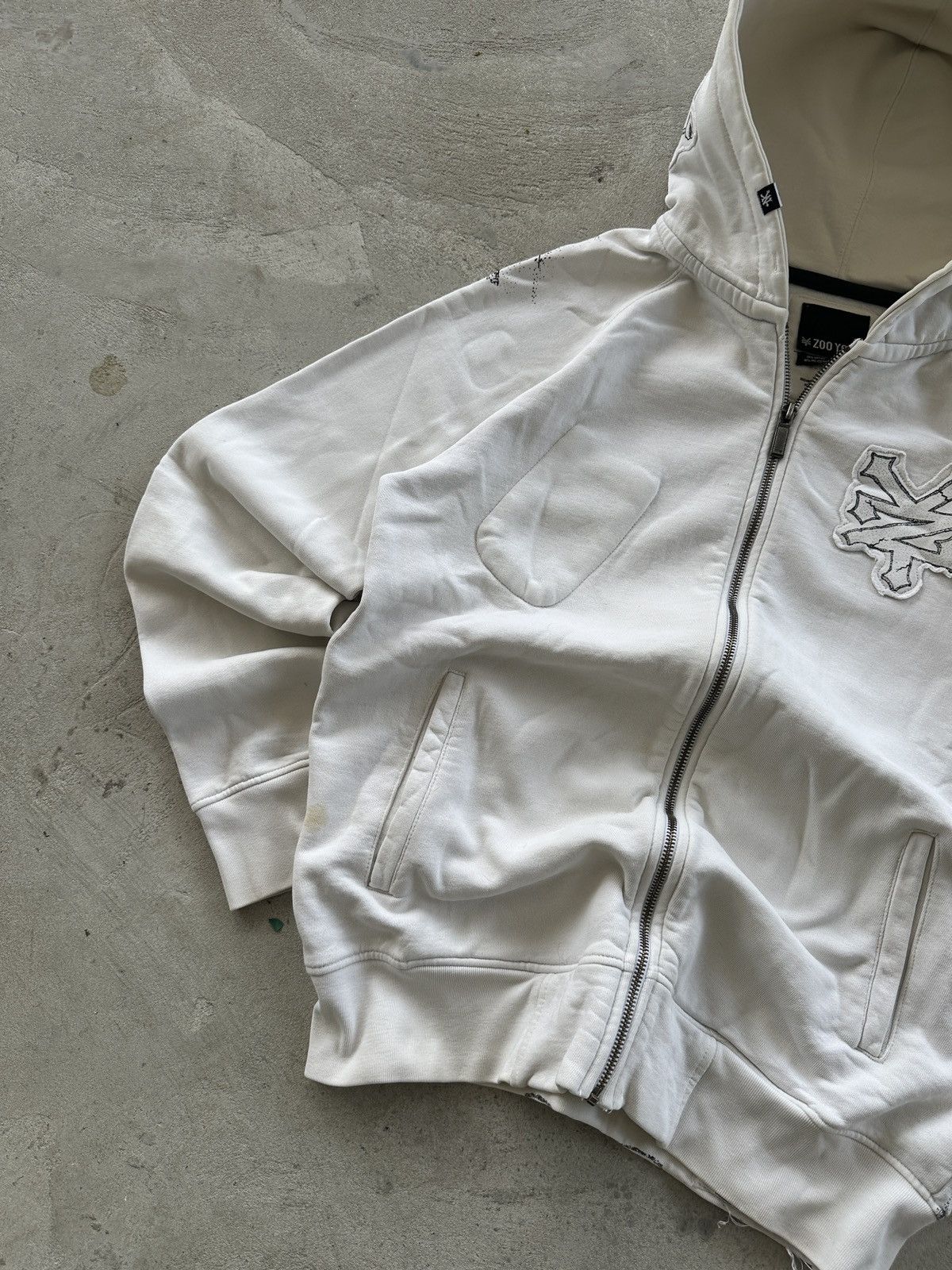 Zoo York Vintage Zoo York Big Back Print White Y2K Men’s Size S Size US S / EU 44-46 / 1 - 3 Thumbnail