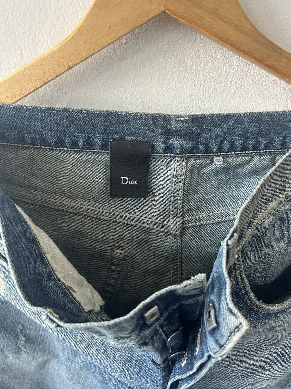 Dior 2011 Dior Homme KVA Distressed Jeans Size US 31 - 3 Thumbnail