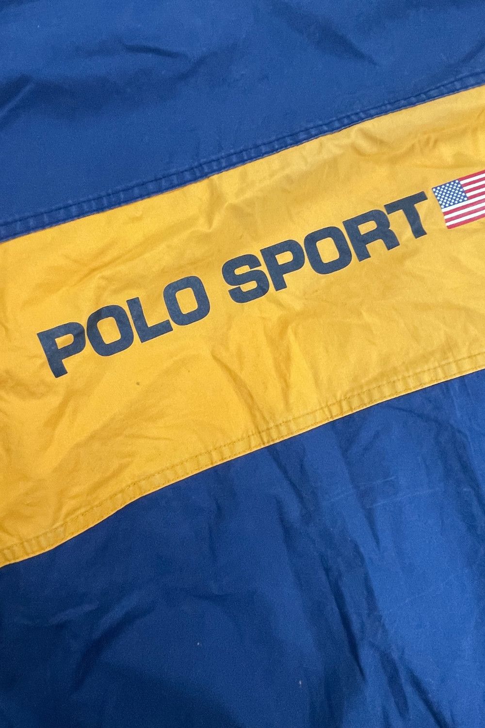 🏁 POLO SPORT RLX Banner Stripe Wind-Breaker — XL (1996-99) image 2