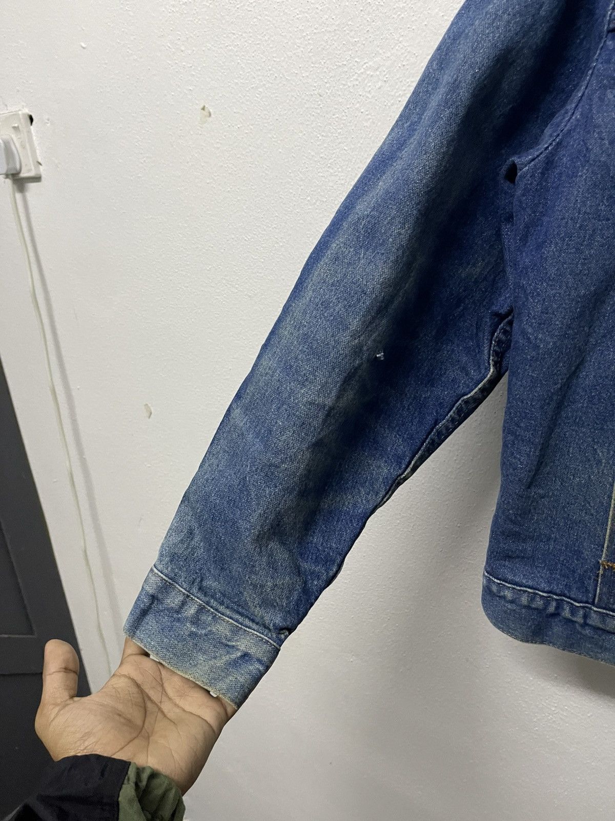 Wrangler 80s WRANGLER SHERPA FLEECE WESTERN DENIM JACKET RARE Size US M / EU 48-50 / 2 - 7 Thumbnail