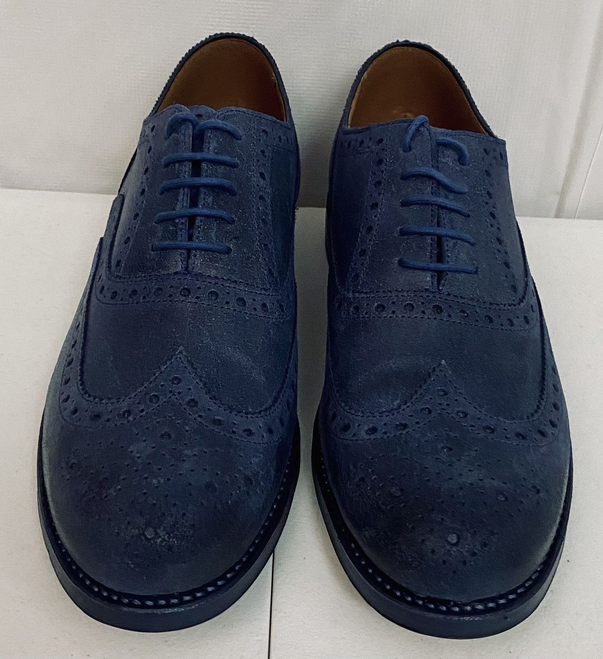 Grenson GRENSON 5033 Stanley Blue Raw Leather Brogue 11.5 New Size US 11.5 / EU 44-45 - 12 Thumbnail
