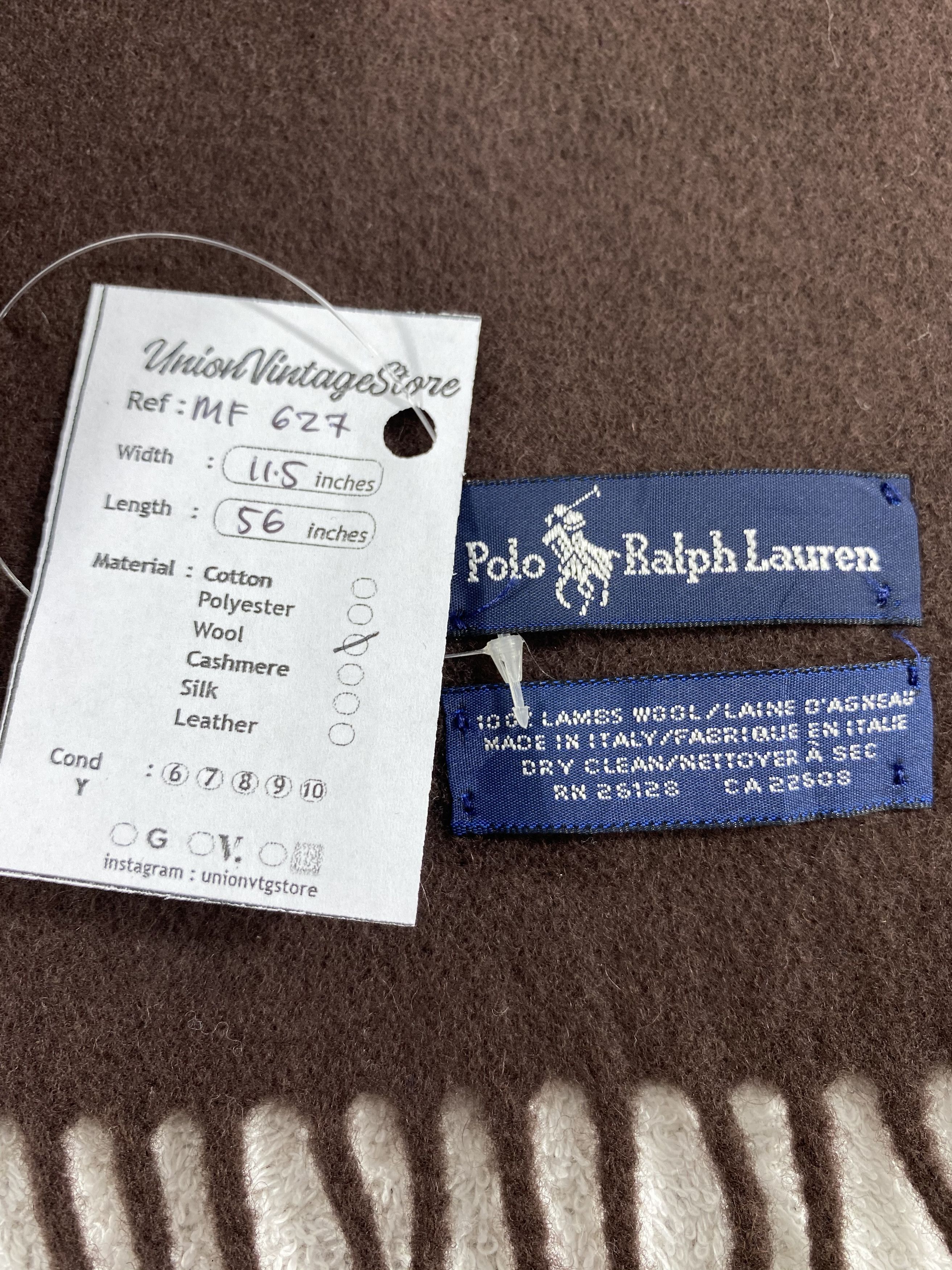 Polo Ralph Lauren Vintage Polo Ralph Lauren Scarf/Muffler/Neckwear MF627 Size ONE SIZE - 5 Thumbnail
