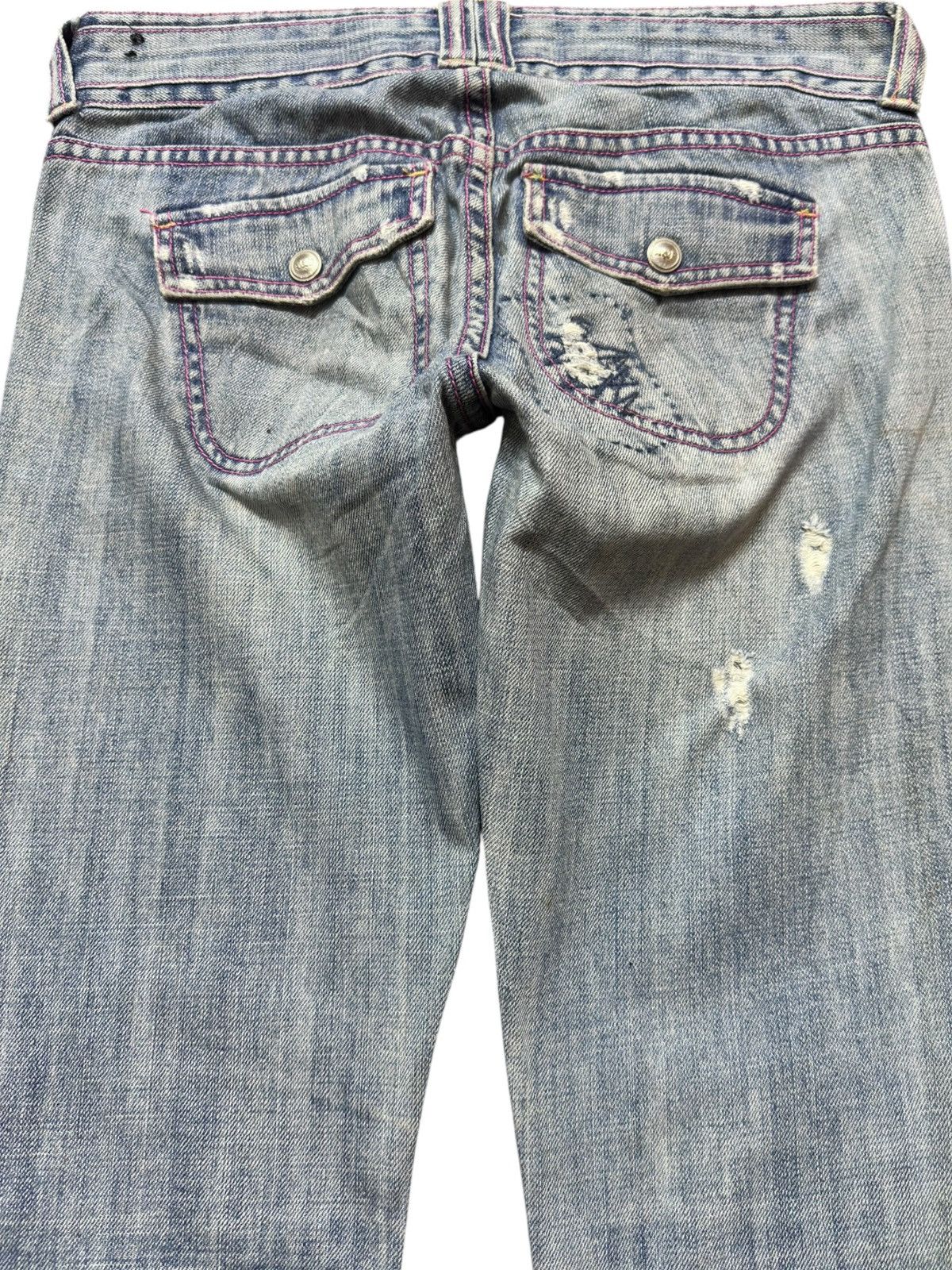 Abercrombie & Fitch Vintage Abercombie&Fitch Flare Bootcut Faded Grunge Denim Size US 29 - 6 Thumbnail