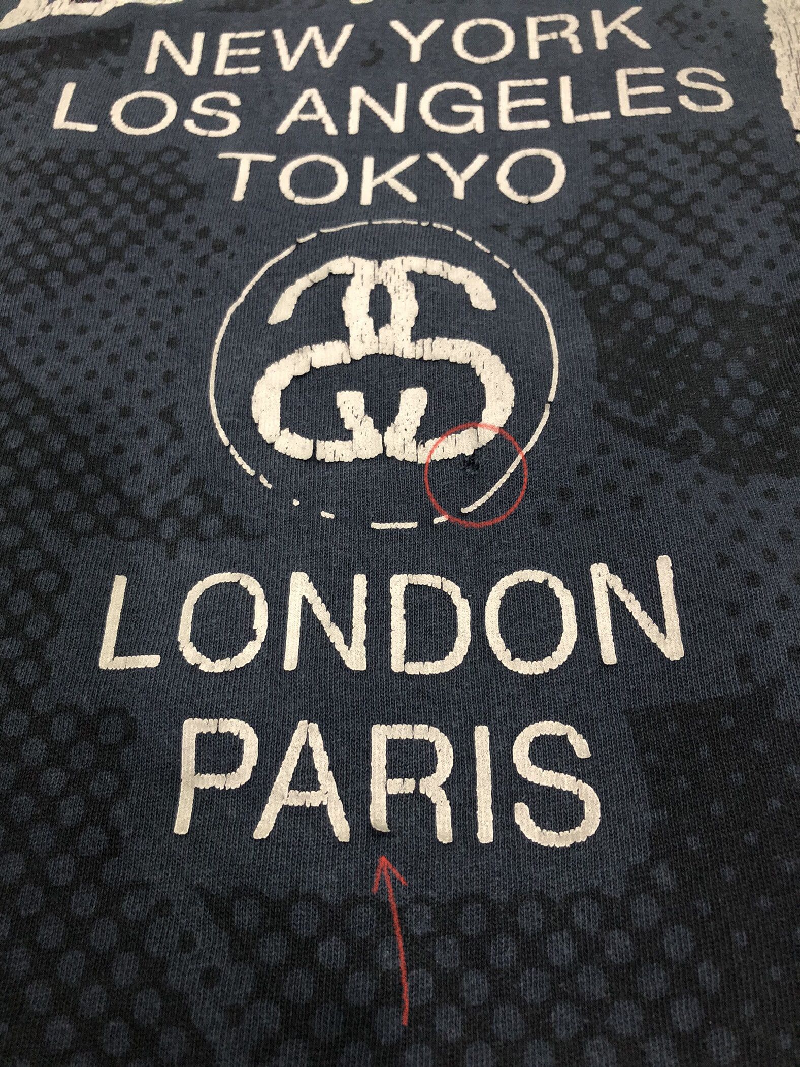 Stussy Authentic Stüssy Cities Shirt - Grunge / Distressed Look Size US M / EU 48-50 / 2 - 10 Thumbnail