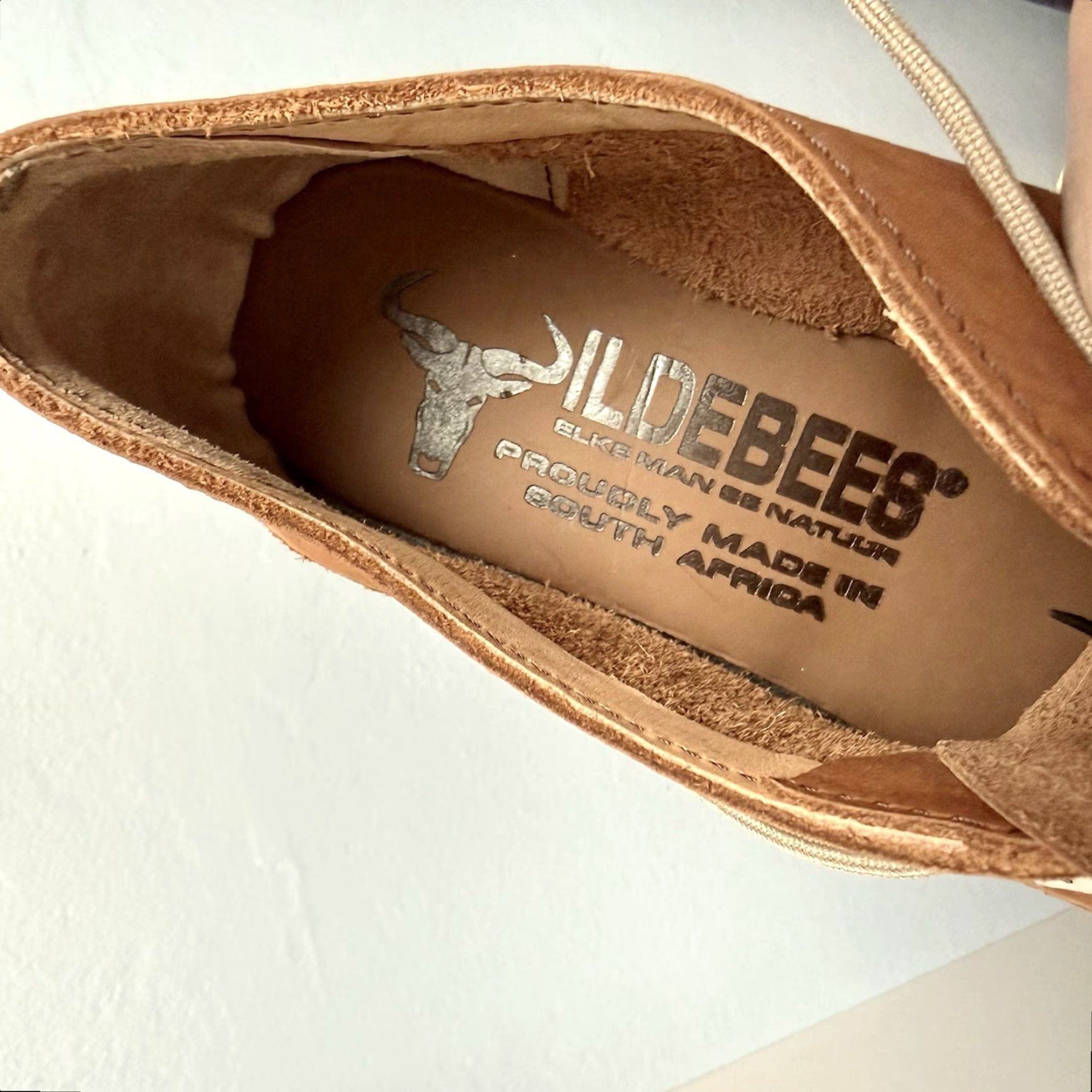 Vintage Wildebees Footwear Dropper Vellie Tan Leather Lace-up Flats Shoes 7 Women Chukka Ankle Solid Leather Rubber Sole Size US 7 / IT 37 - 7 Thumbnail