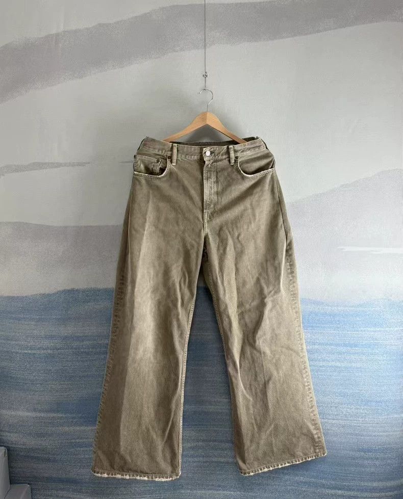 Acne Studios acne studios Khaki flared jeans 2504-Nextarrow Size US 32 / EU 48 - 1 Thumbnail