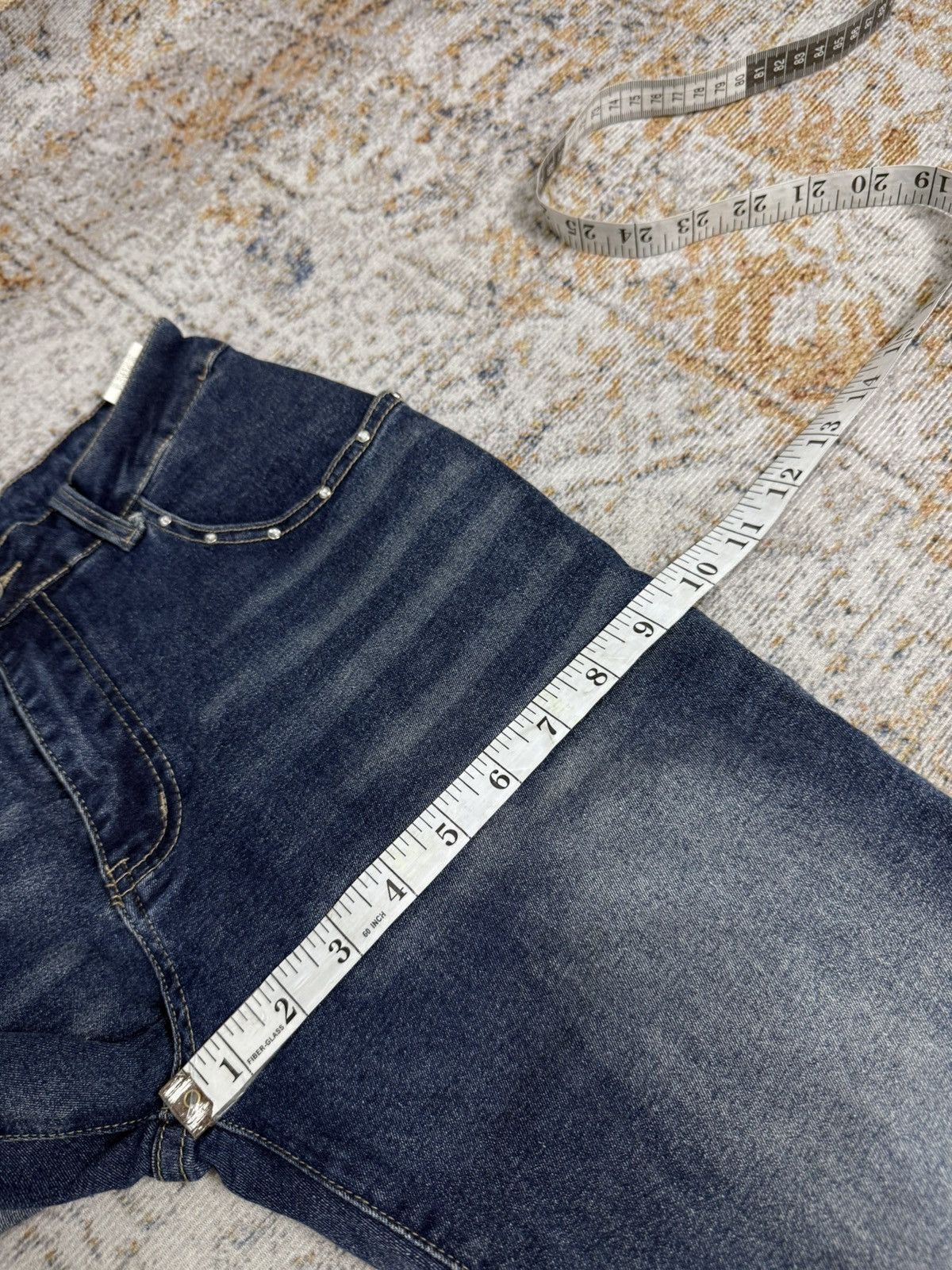 Tornado Mart Romwe y2k skull art style denim pants Size 25" / US 0 / IT 36 - 13 Thumbnail