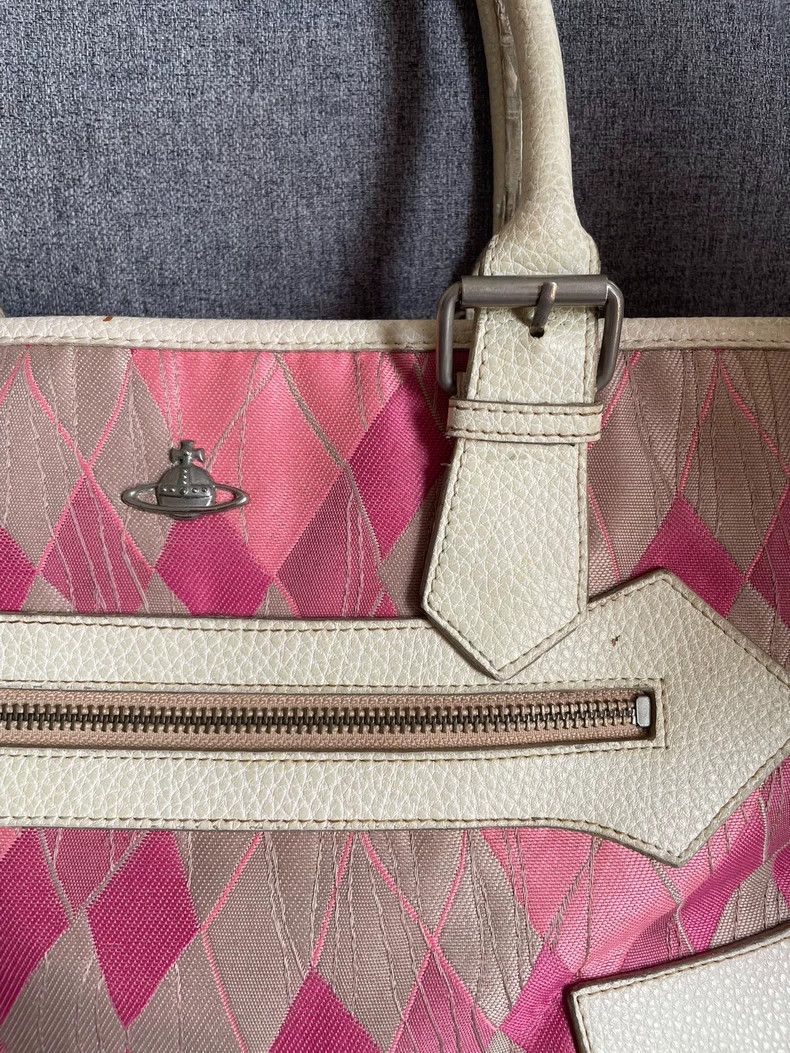 Vivienne Westwood Vivienne Westwood size os Classic pink checkered leather sh Size ONE SIZE - 6 Thumbnail