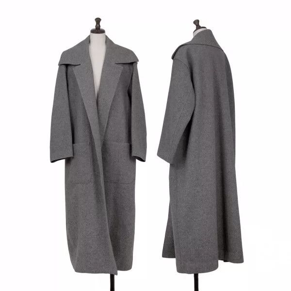 Issey Miyake issey miyake Grey wool coat Size US M / EU 48-50 / 2 - 1 Thumbnail