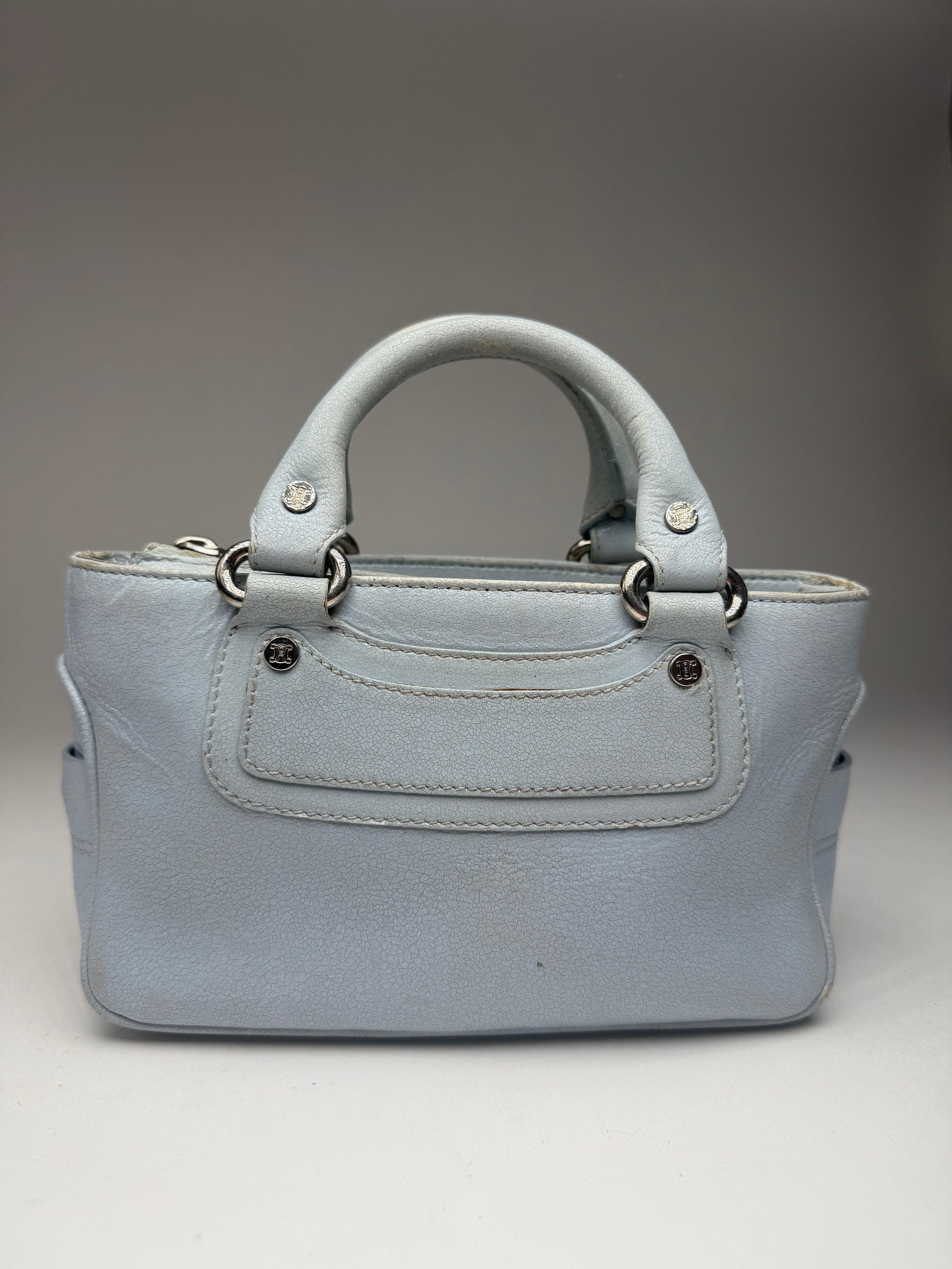 Celine Vintage baby blue leather mini bag Size ONE SIZE - 1 Thumbnail