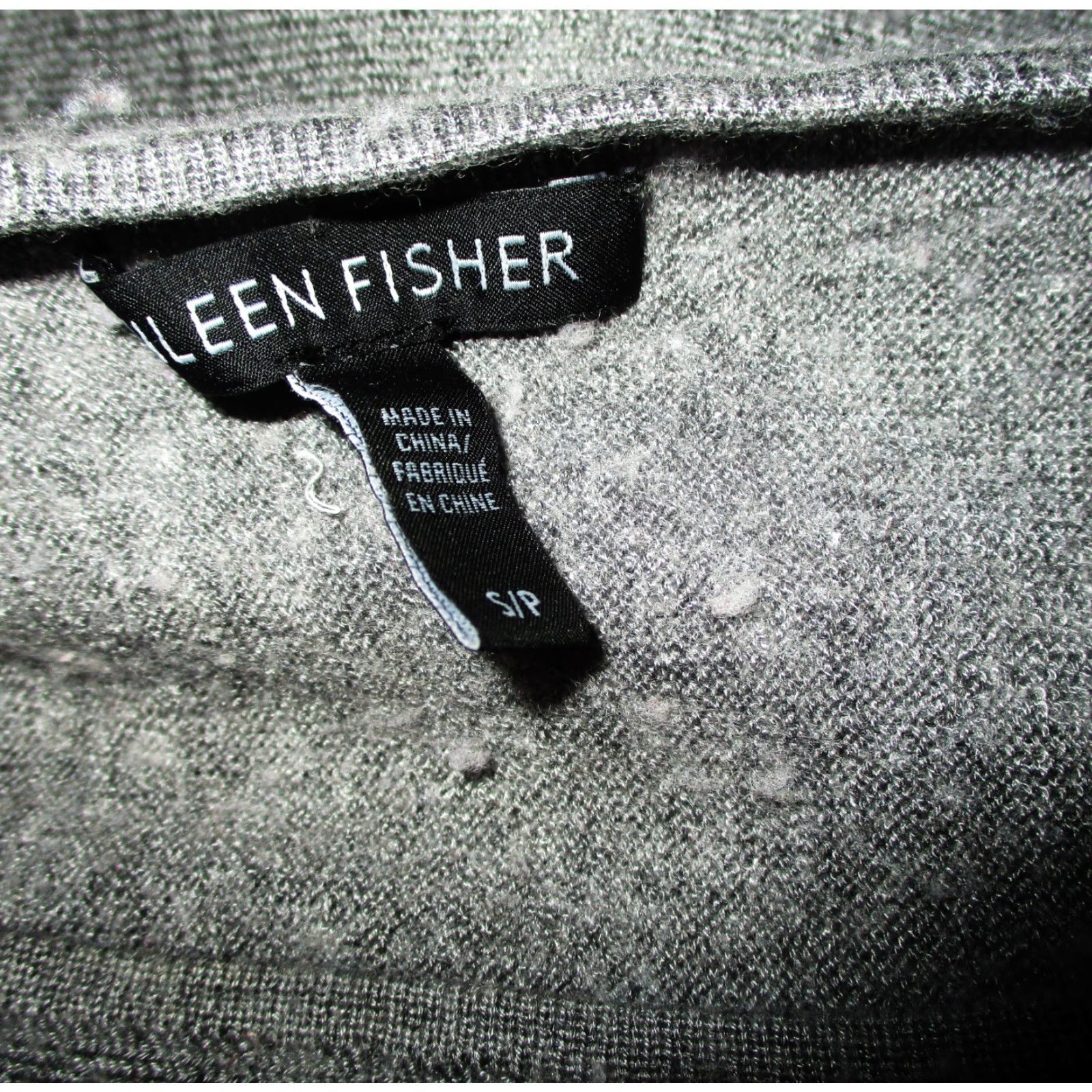 Eileen Fisher EILEEN FISHER Gray Merino Tencel Asymmetrical Sweater Top Women’s S/P Size S Casual Sleeve Knit Wool Pullover Regular Fit Size S / US 4 / IT 40 - 6 Thumbnail