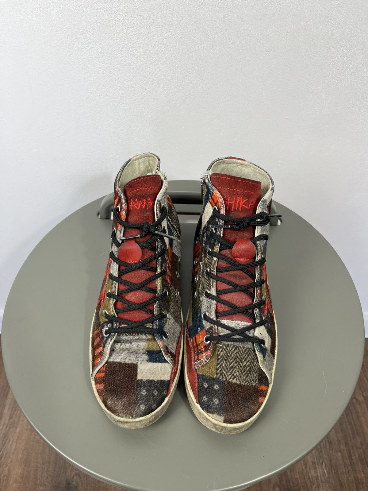 Other Ishikawa Handmade Patchwork High Top Sneakers Shoes EU 38 Size US 7 / IT 37 - 4 Thumbnail