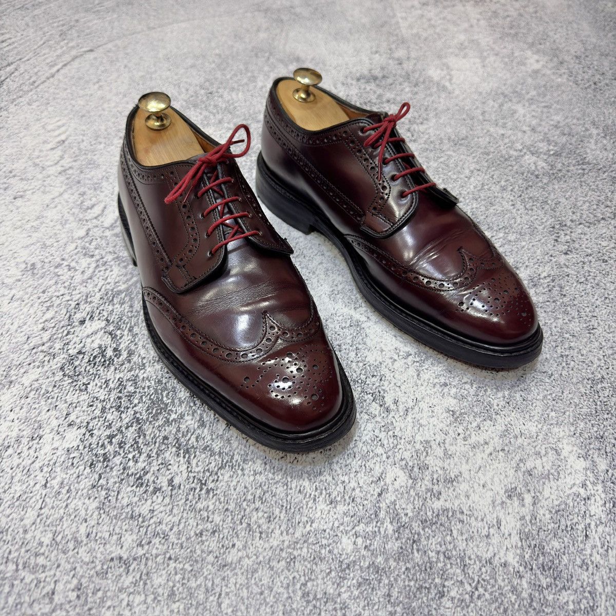 Church's × Handmade Church’s Grafton Wingtip Brogues Burgundy US8.5 UK7.5 Size US 8.5 / EU 41-42 - 3 Thumbnail
