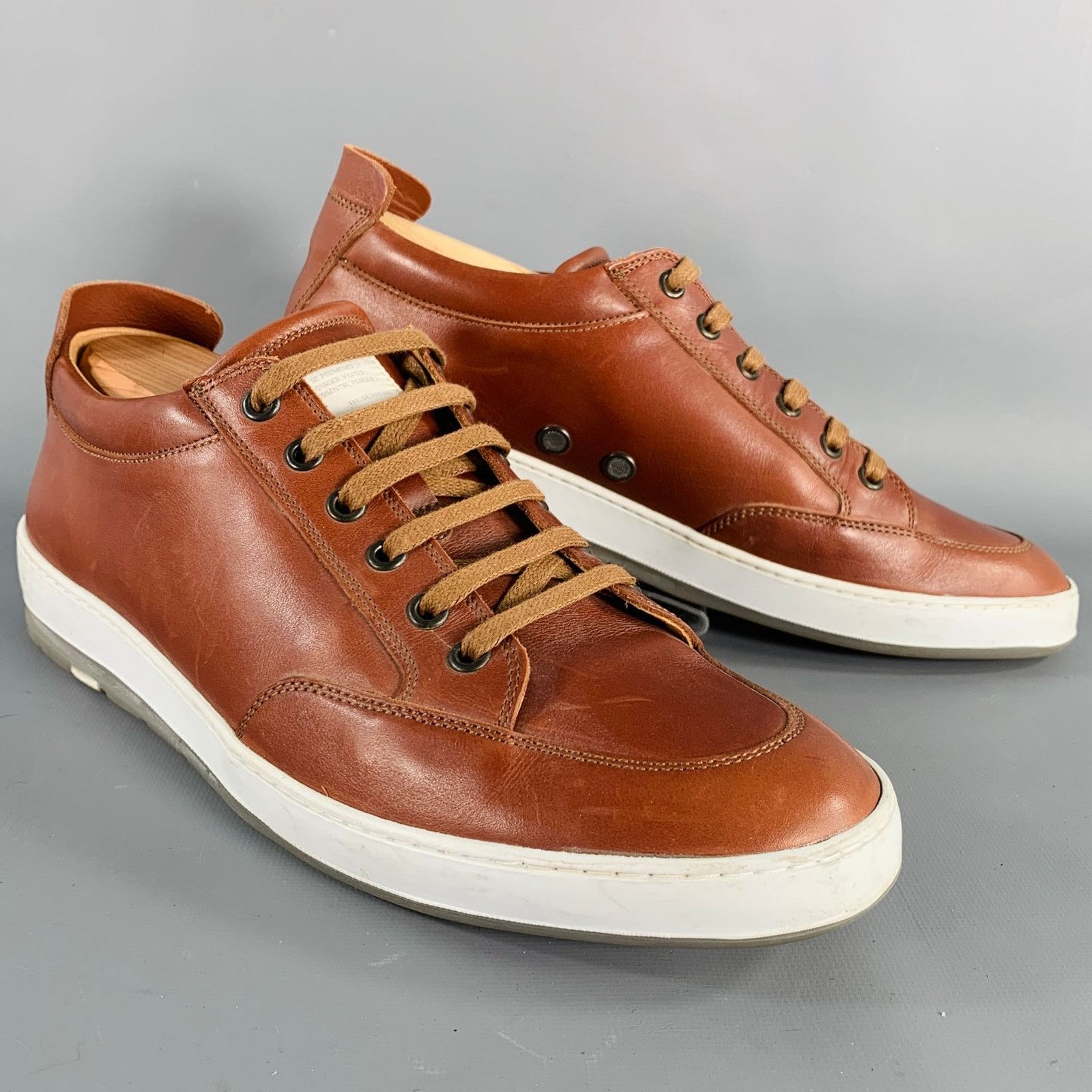 Heschung HESCHUNG Size 9 Brown Leather Low Top Sneakers Size US 9 / EU 42 - 1 Thumbnail