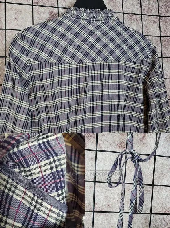 Burberry Burberry Purple Cotton Blend Embroidered Logo Shirt. Size S / US 4 / IT 40 - 7 Thumbnail