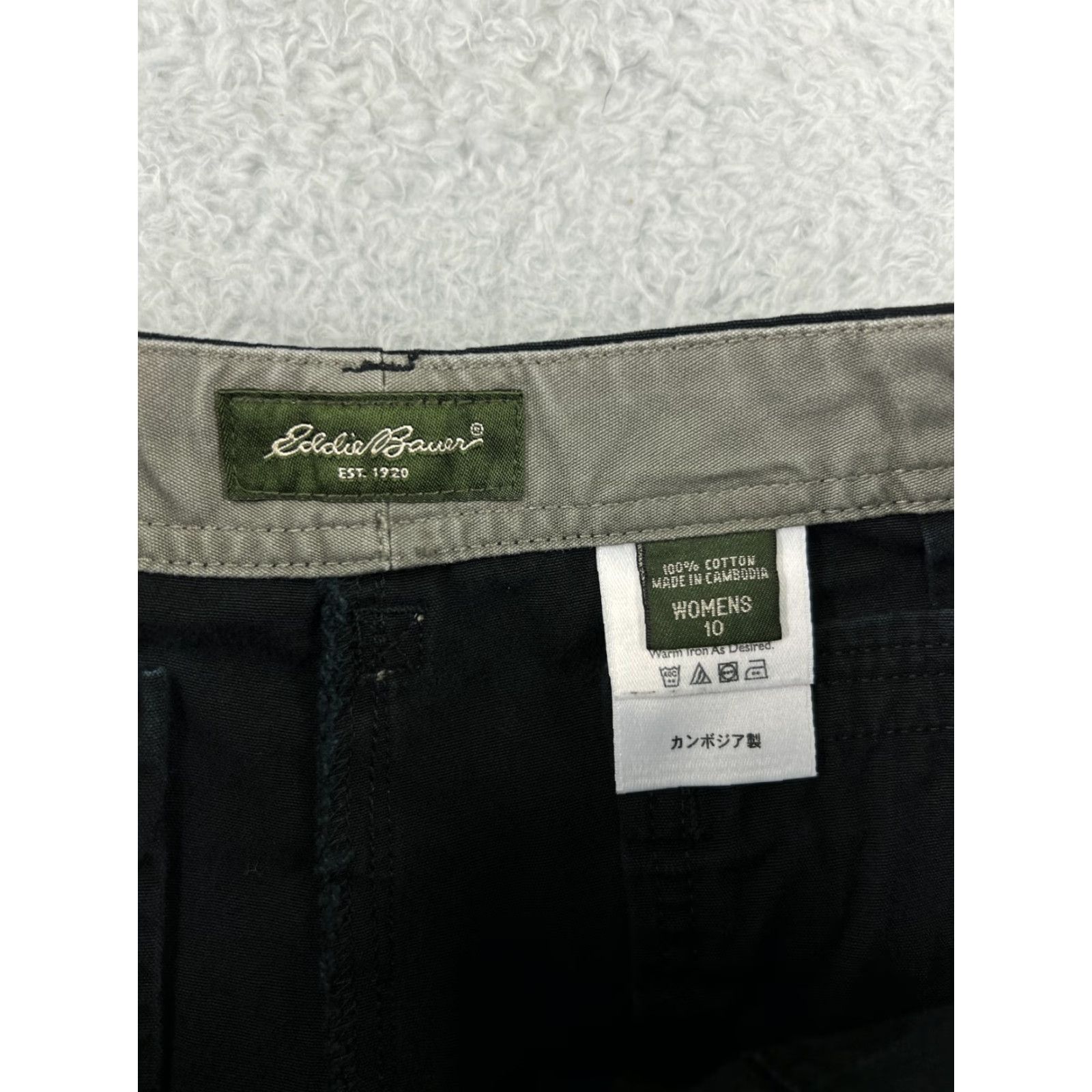 Eddie Bauer Eddie Bauer Women Jeans Black 10 Cotton 5-Pocket Straight Leg Inseam 23 in Zip Belt Loops Regular Size 32" / US 10 / IT 46 - 3 Thumbnail