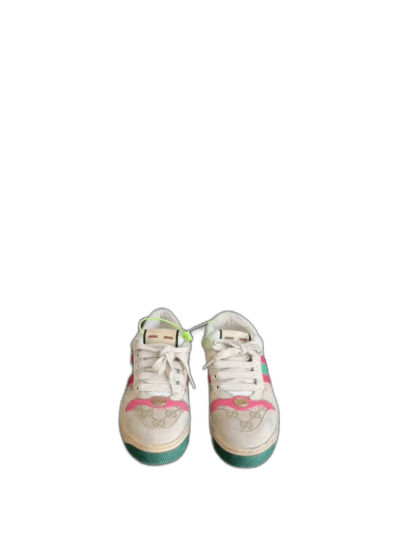 Gucci GUCCI Pink Green Dirty Shoes Size 37 Size US 8 / IT 38 - 1 Thumbnail