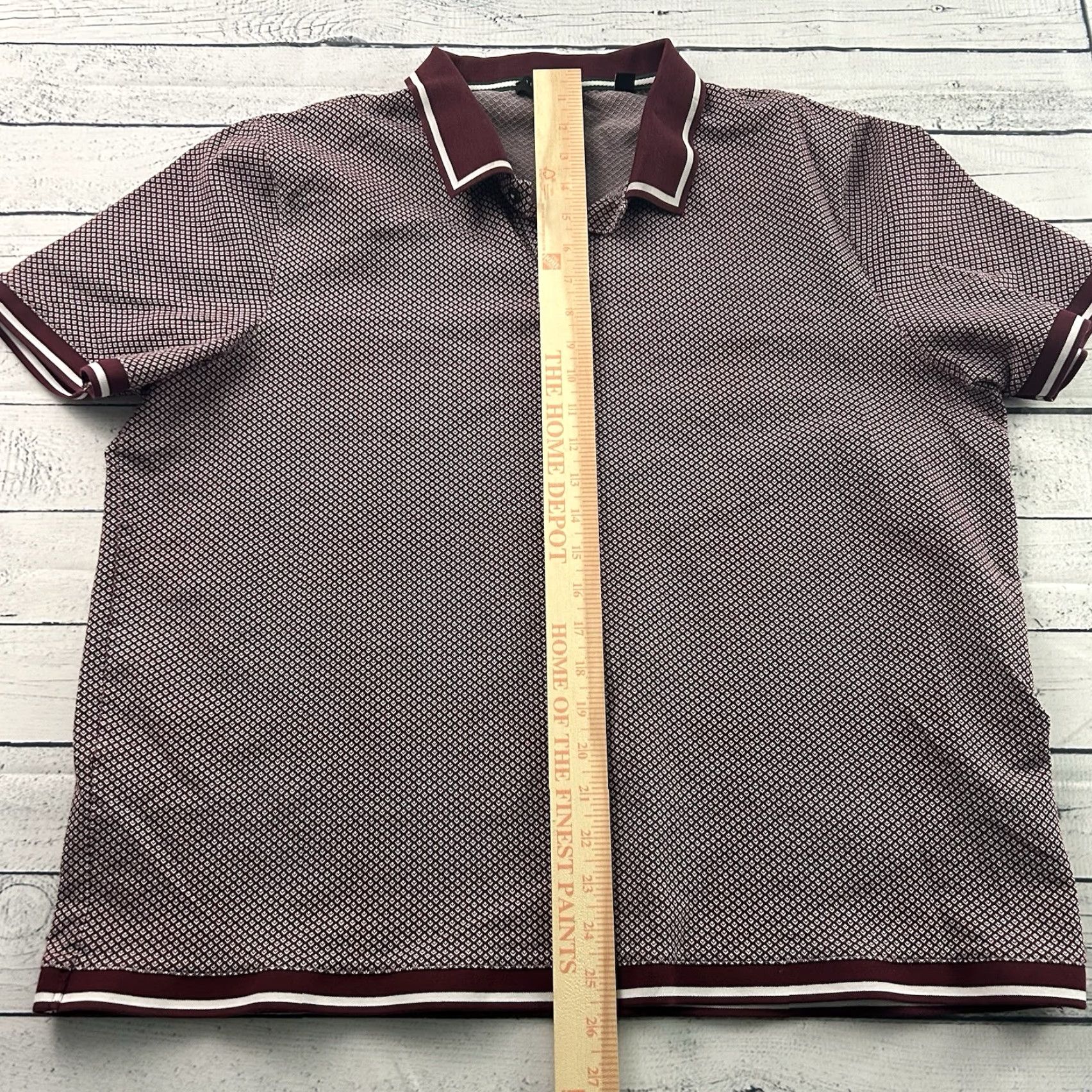 Ted Baker Ted Baker Short Sleeve Button-Up Polo Shirt Men's 6 Maroon Red Polo Shirt Mens 6 Button-Up Shirt Ted Baker Mens 6 Maroon Size US S / EU 44-46 / 1 - 3 Thumbnail