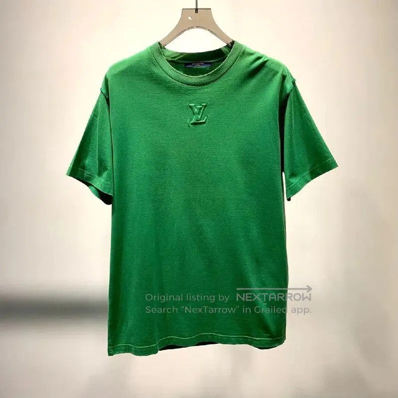 Louis Vuitton Louis Vuitton Men's Green Cotton T-Shirt . Size US XL / EU 56 / 4 - 1 Thumbnail