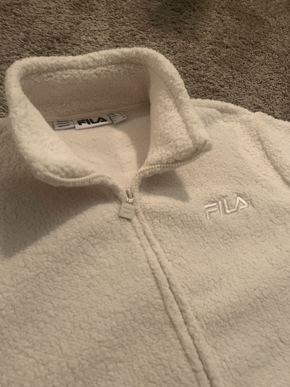 Fila Fila Mid-weight Sherpa Jacket White Size US L / EU 52-54 / 3 - 2 Thumbnail