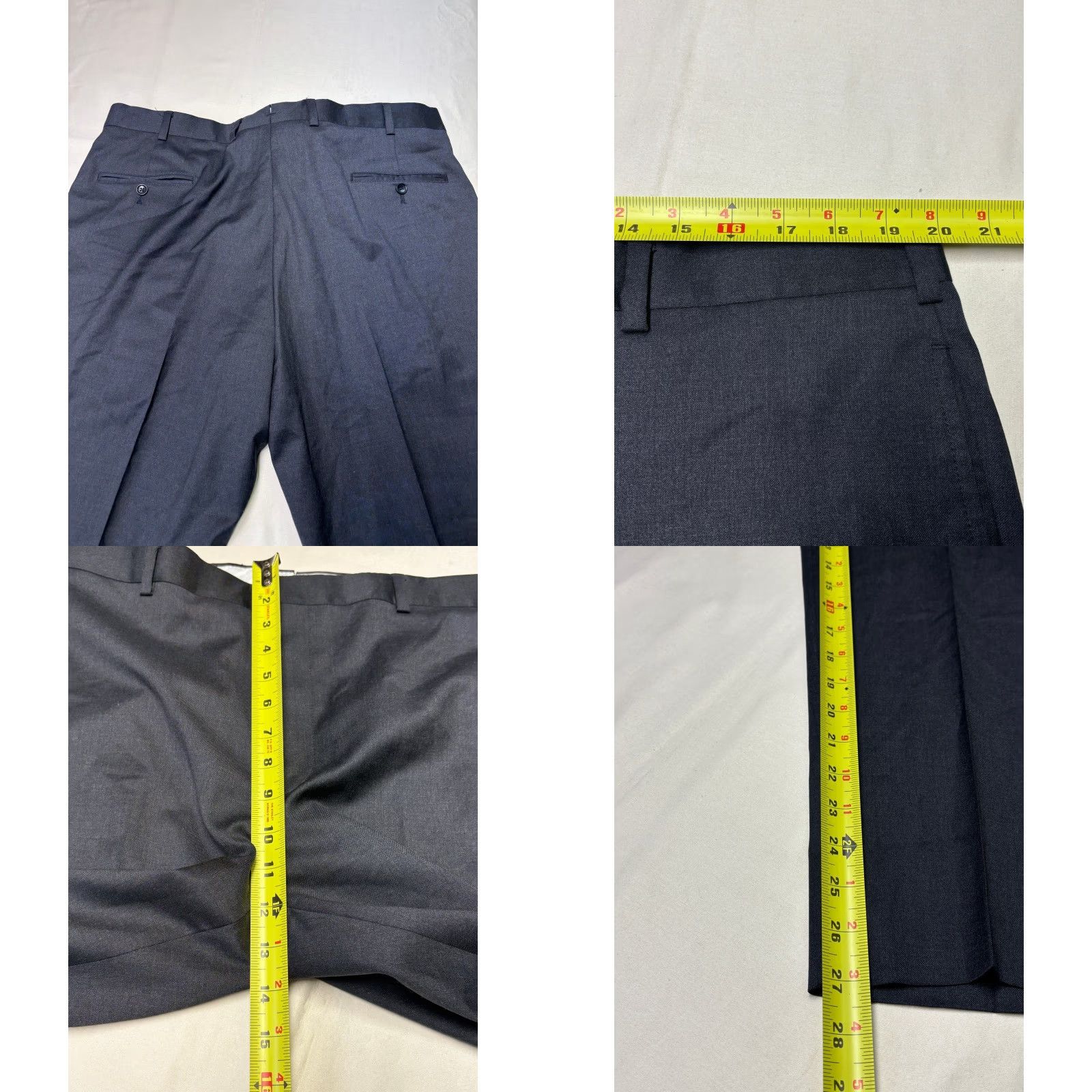 Brooks Brothers Brooks Brothers Milano Fit Dress Pants Wool Charcoal Gray Men Formal Workwear Tailored Fit Flat Front Zipper Button Dry Clean Only 40x30 Size US 40 / EU 56 - 8 Thumbnail