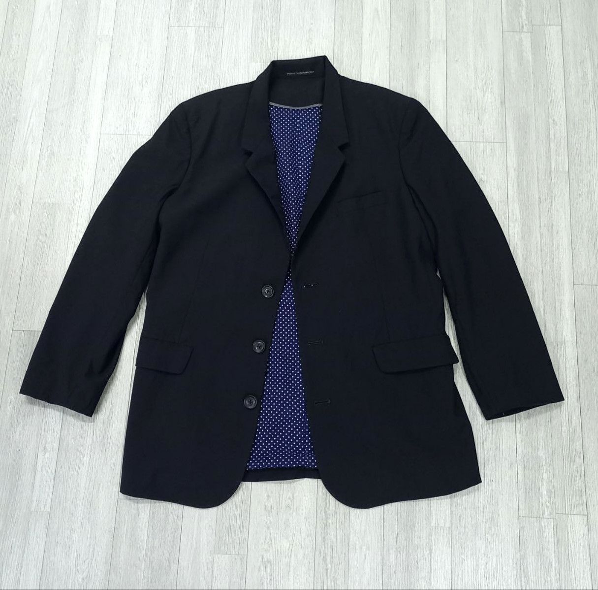 Yohji Yamamoto Vtg YOHJI YAMAMOTO Single Breasted 3 Buttons Blazer Jacket Size 42R - 4 Thumbnail