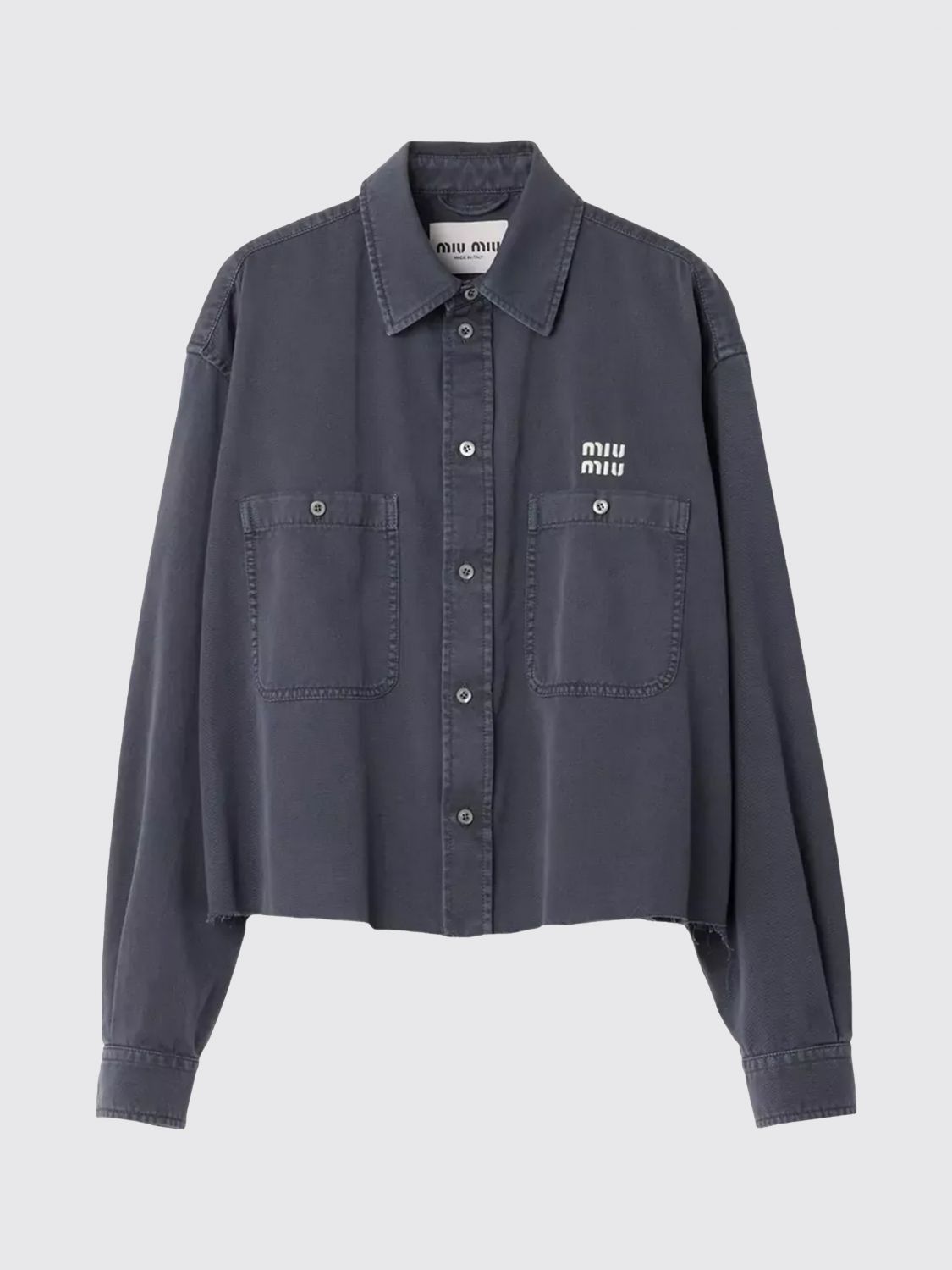Miu Miu Miu Miu Shirt Woman Grey Size M / US 6-8 / IT 42-44 - 1 Preview