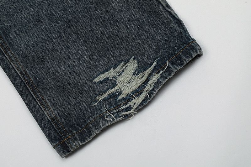 Vintage Washed distressed dirty dye straight leg flared jeans Size US 32 / EU 48 - 6 Thumbnail