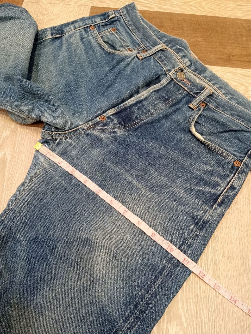 Hysteric Glamour VINTAGE HYSTERIC GLAMOUR KINKY BLUE DENIM SELVEDGE PANTS Size US 32 / EU 48 - 19 Thumbnail