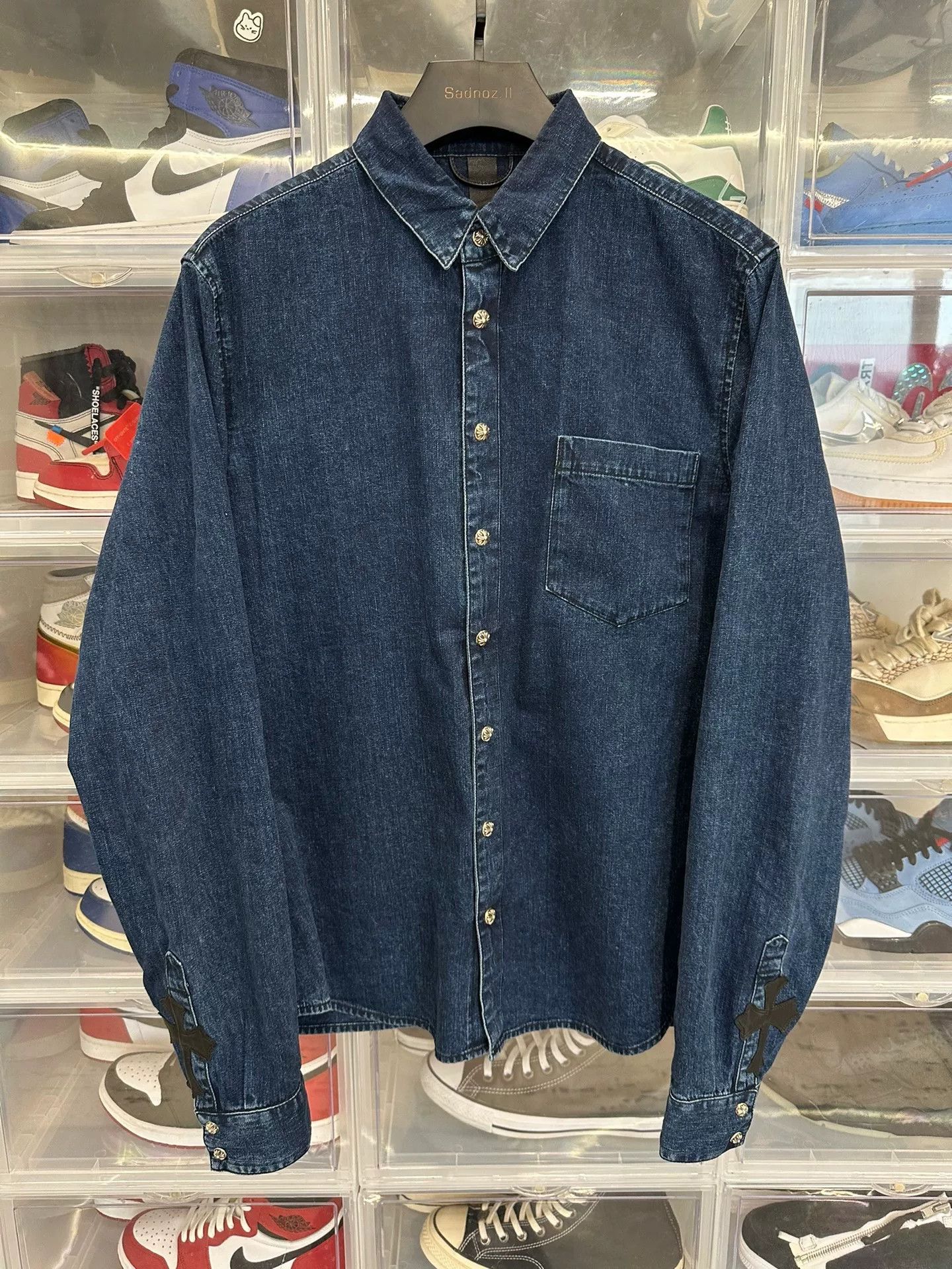 Chrome Hearts Chrome Hearts Cross Denim Shirt Size US L / EU 52-54 / 3 - 1 Thumbnail