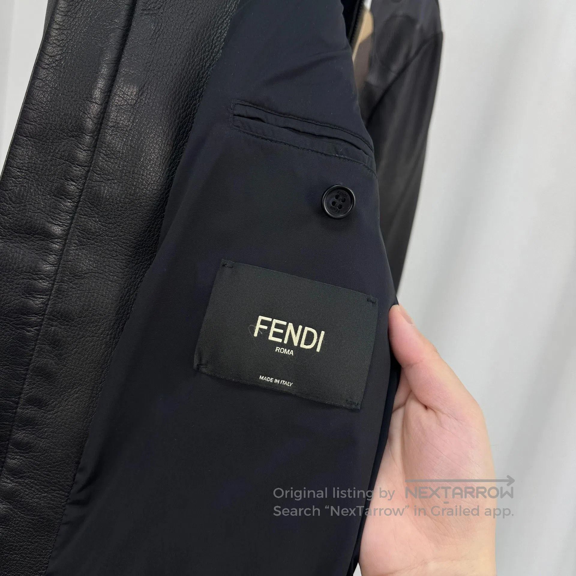 Fendi Fendi Little Monster Leather Jacket. Size US L / EU 52-54 / 3 - 6 Thumbnail