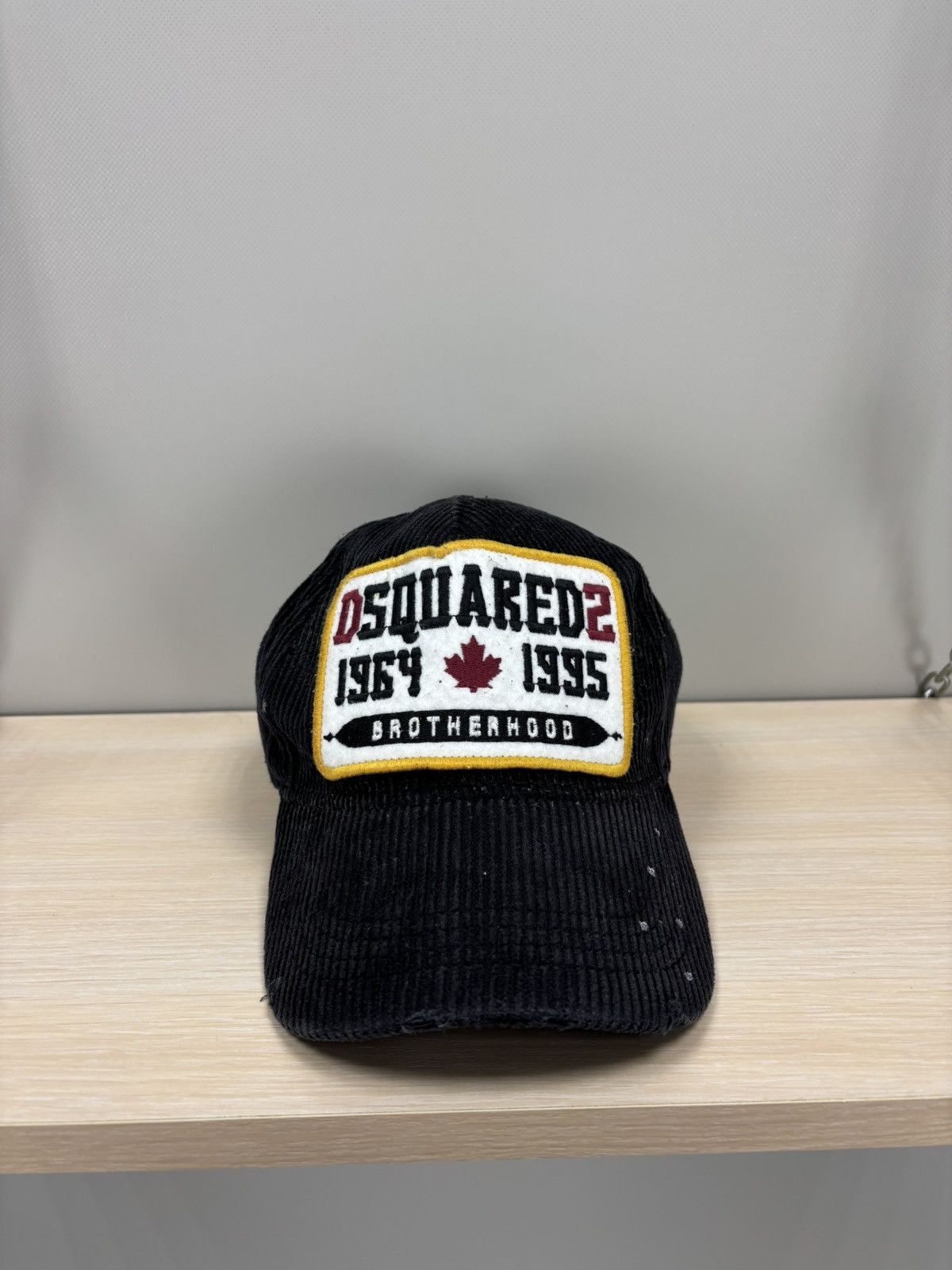 Dsquared2 Mens corduroy cap Dsquared2 Color Black Size ONE SIZE - 2 Thumbnail