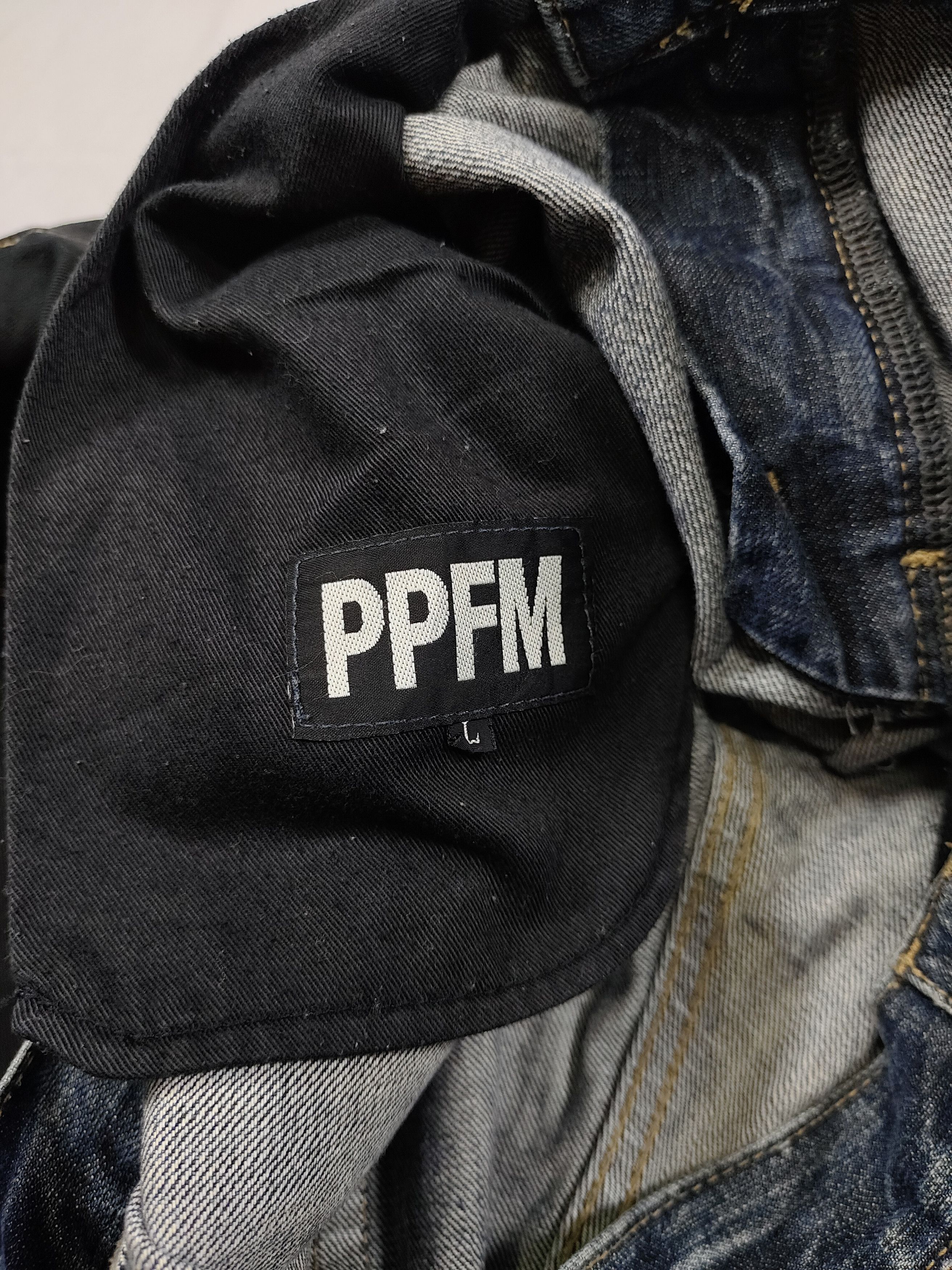 PPFM 00s PPFM- Rock Punk Hybrid Skull Cuff Double Waist Trousers Size US 34 / EU 50 - 8 Thumbnail