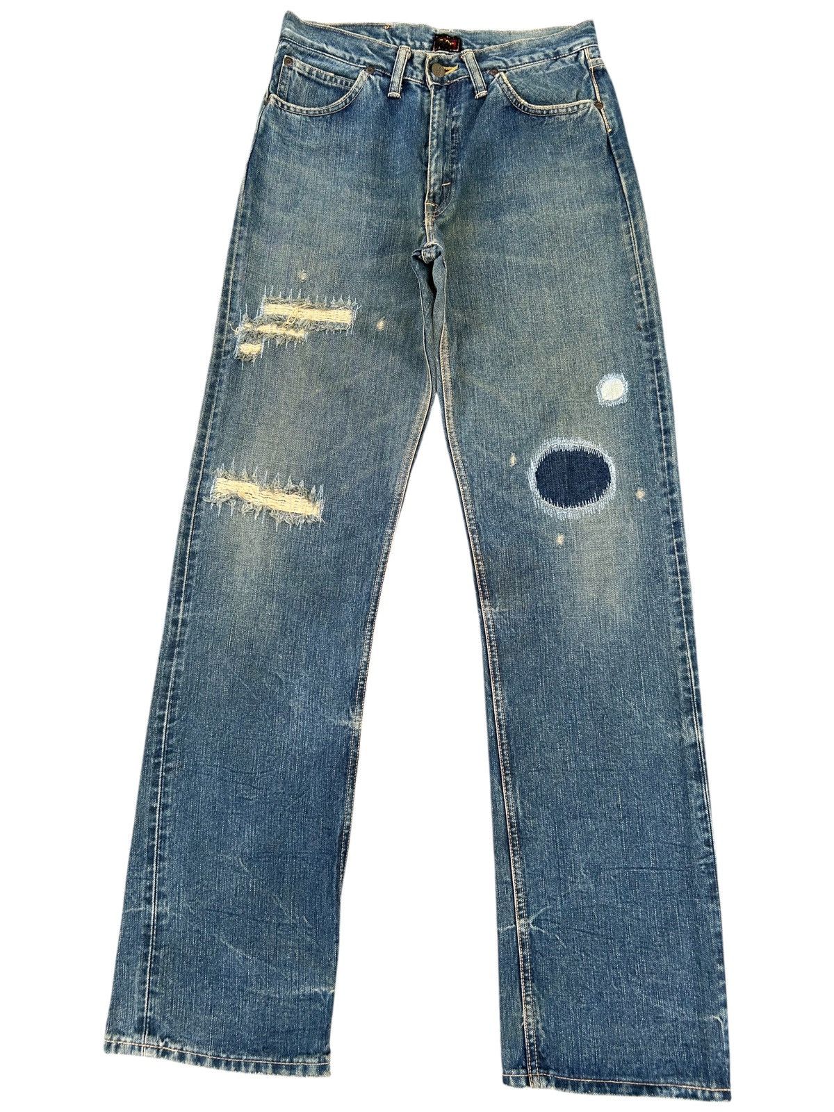 Kapital VINTAGE LEE HALF SELVEDGE JAPANESE DISTRESSED DENIM JEANS Size US 29 - 2 Thumbnail