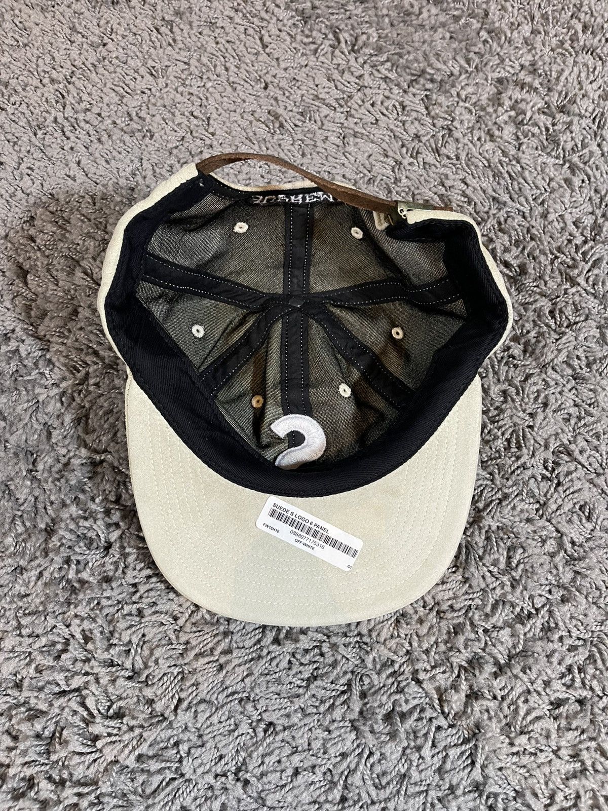 Supreme 2016FW Supreme Suede S Logo 6 Panel Hat Camp Cap Off White Size ONE SIZE - 4 Thumbnail
