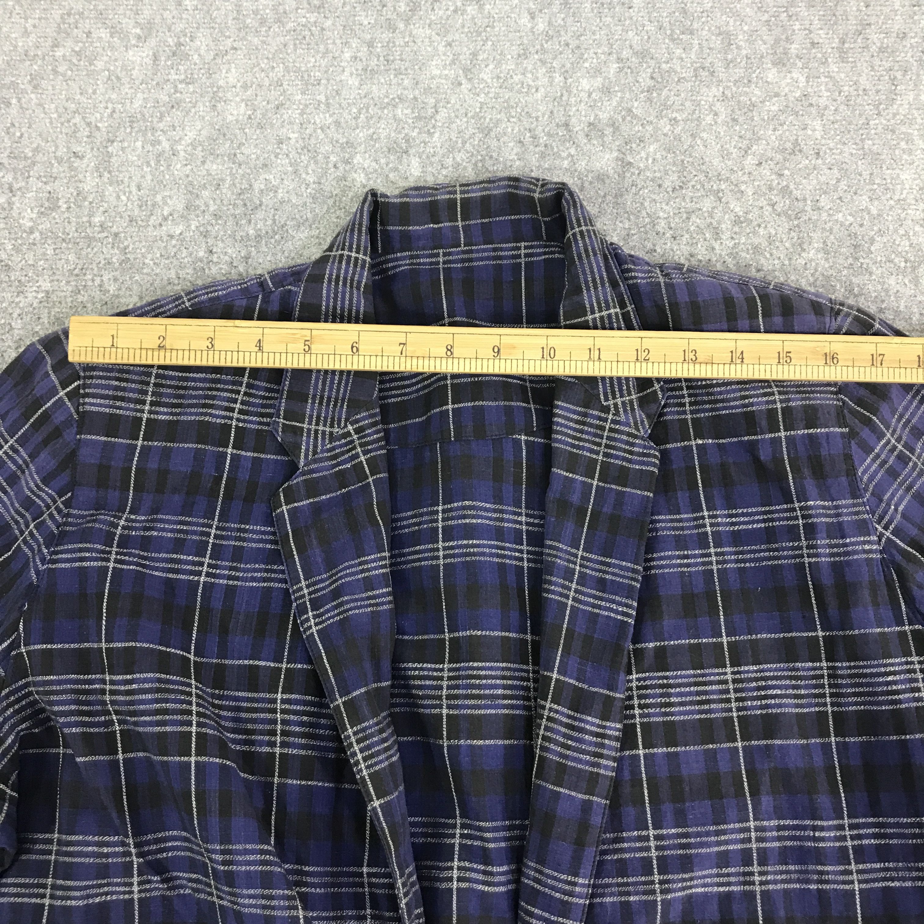 Issey Miyake ISSEY MIYAKE TARTAN BLAZER COAT JACKET K125B9 Size US M / EU 48-50 / 2 - 5 Thumbnail