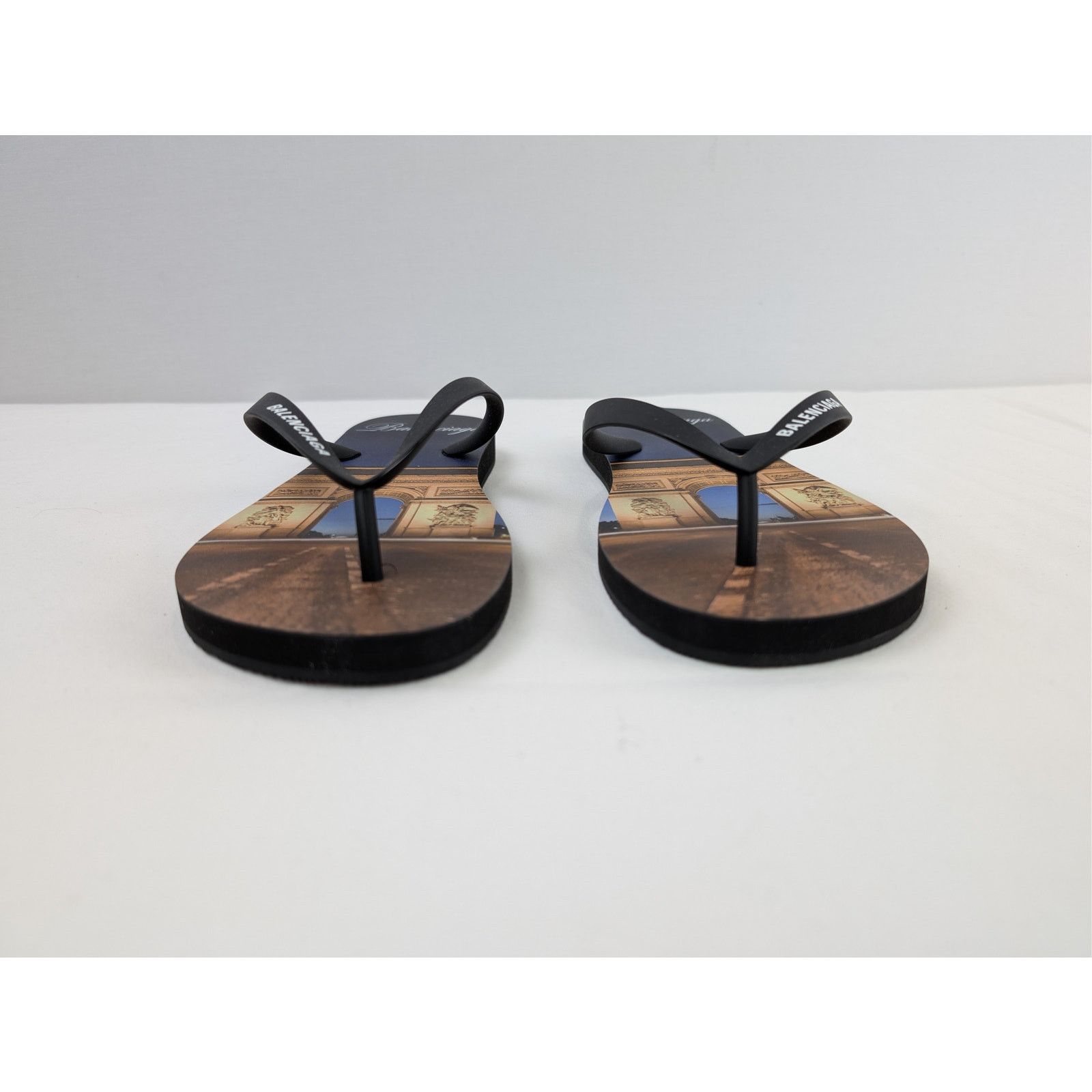 Balenciaga o1rshd1 Souvenir Thong TPU Monument Print Slipper in Arc Size US 9 / EU 42 - 6 Thumbnail