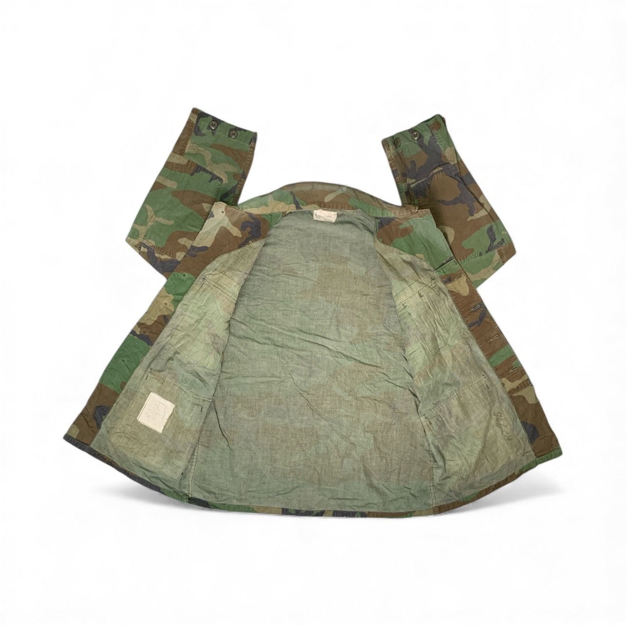 Other Rare Design Vintage U.S. Army (BDU) Woodland Camo Shirt Size L / US 10 / IT 46 - 3 Thumbnail