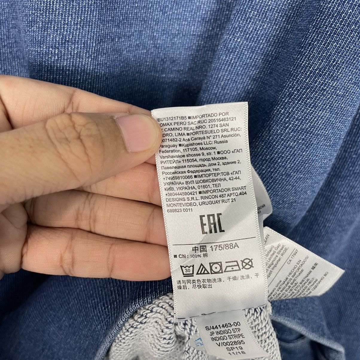 Gap Gap Indigo Crewneck Sweatshirt Size US XS / EU 42 / 0 - 15 Thumbnail