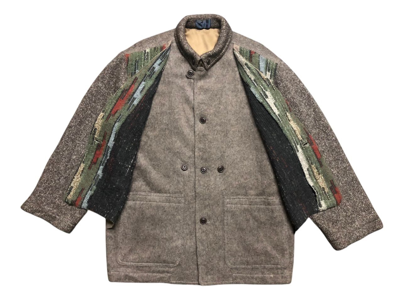 Japanese Brand × Vintage JAPANESE BRAND GIOVANOUMO WOOL TWEED VEST JACKET Size US M / EU 48-50 / 2 - 3 Thumbnail
