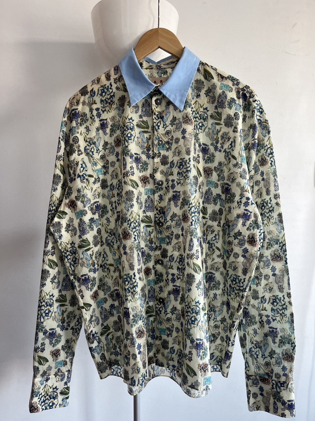 Marni Marni Floral Button Up Shirts Size US L / EU 52-54 / 3 - 2 Thumbnail