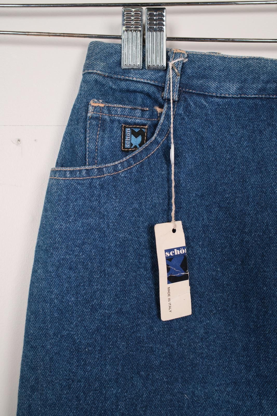 Schott 80's Schön Denim Skirt Size 30" / US 8 / IT 44 - 6 Thumbnail