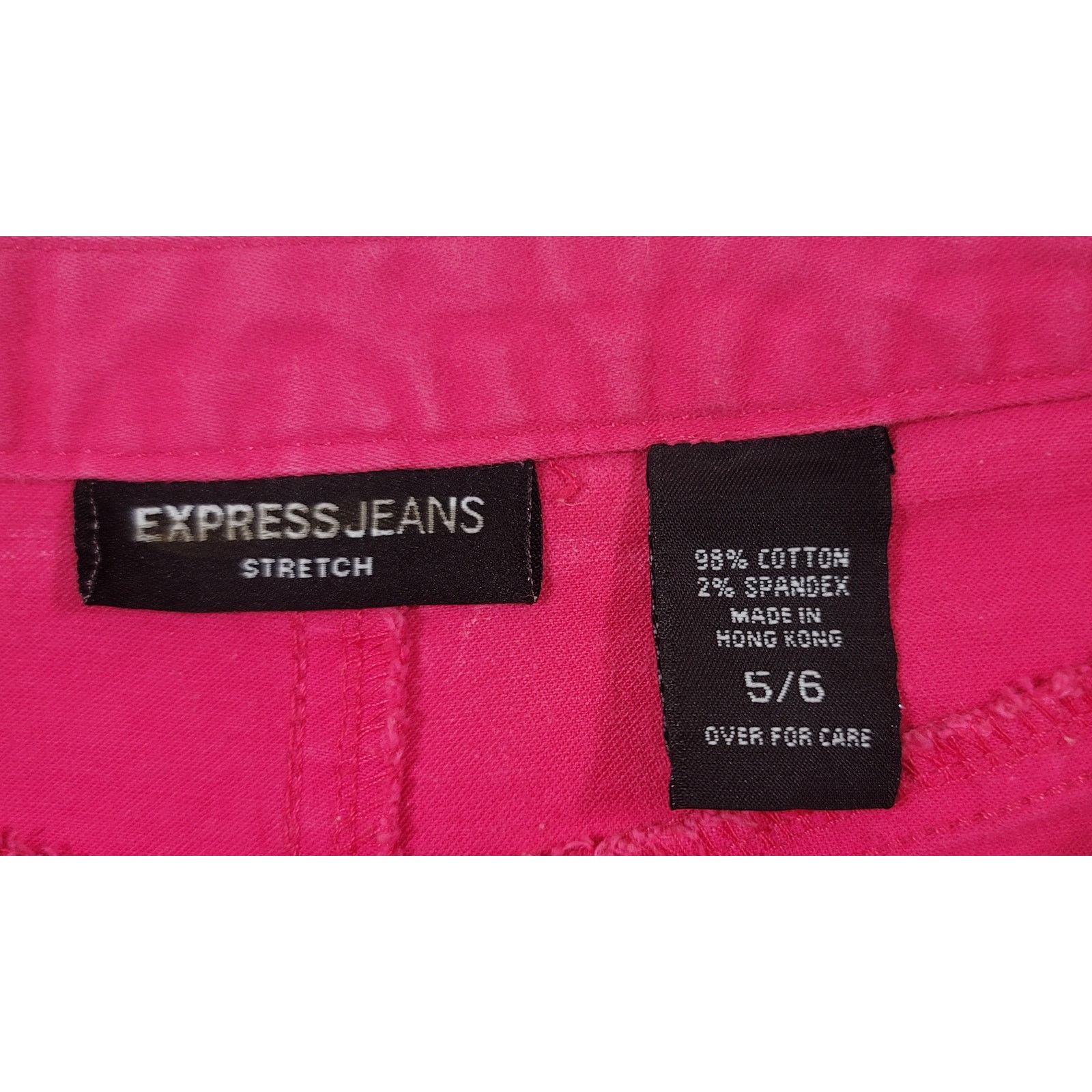 Other Express Jeans Pink Denim Mini Skirt 5 6 Stretch Size 28" / US 6 / IT 42 - 3 Thumbnail
